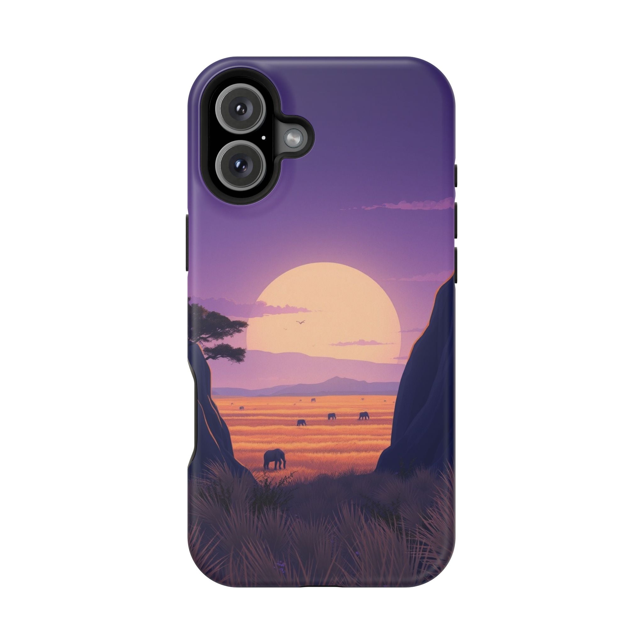iPhone Lavender And Pearl Savanna Horizon Slim iPhone 18 Everyday · iPhone Case