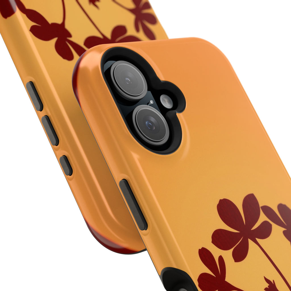 iPhone Floral Silhouette Electric Art Slim Everyday Designer Case · iPhone Case