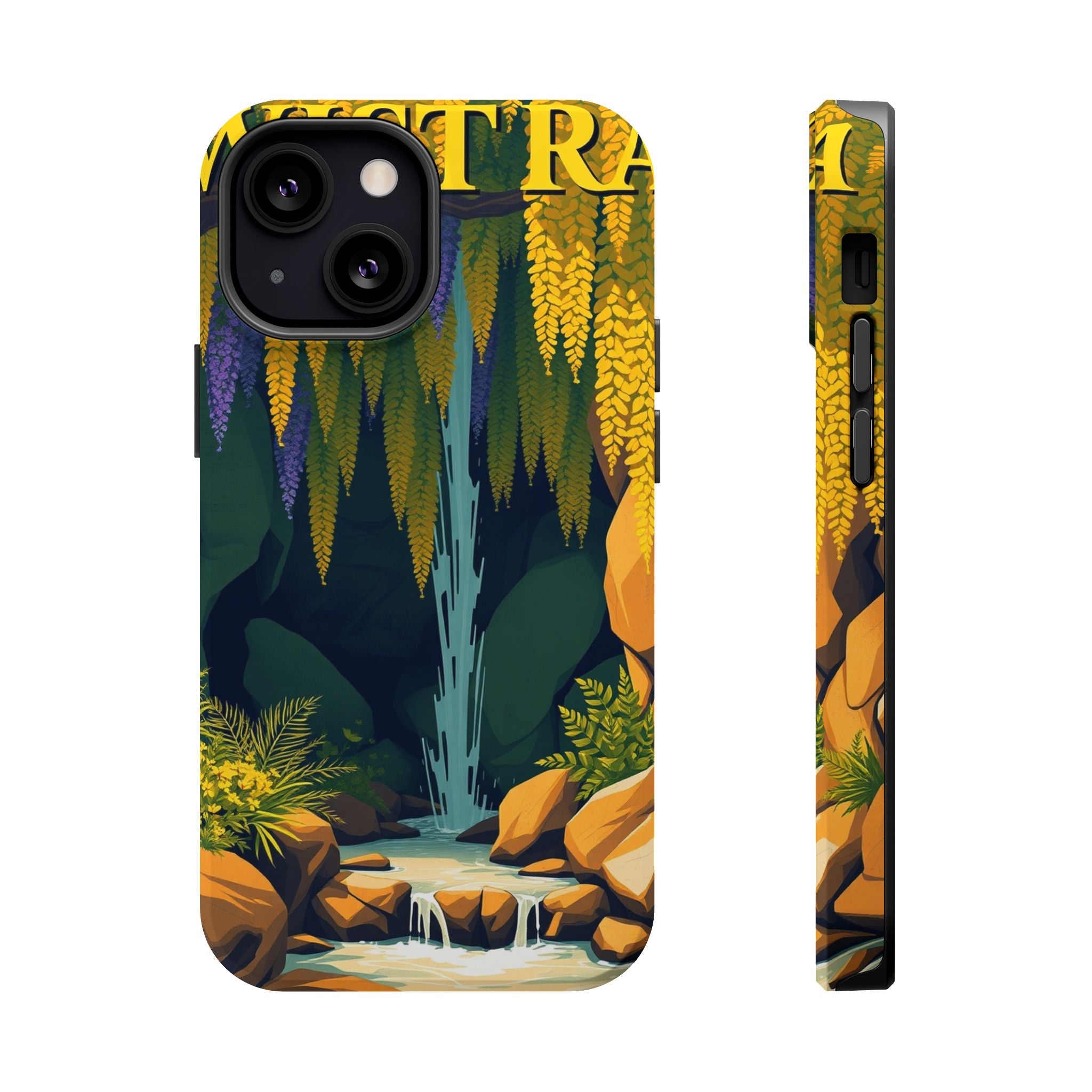 iPhone Wisteria Cascade Vintage Retro Poster Slim iPhone Everyday · iPhone Case