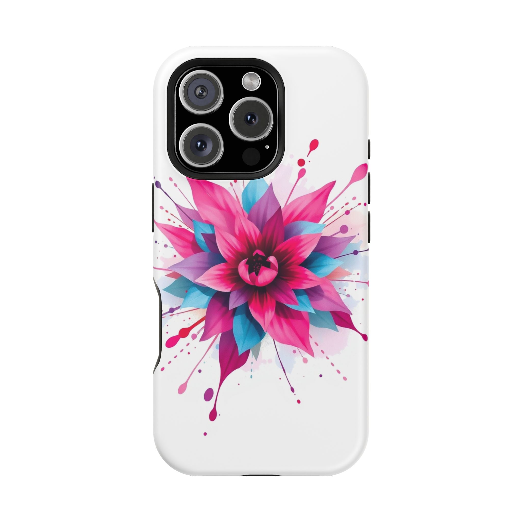 iPhone Floral Watercolor Splash Electric Art Slim iPhone Everyday · iPhone Case