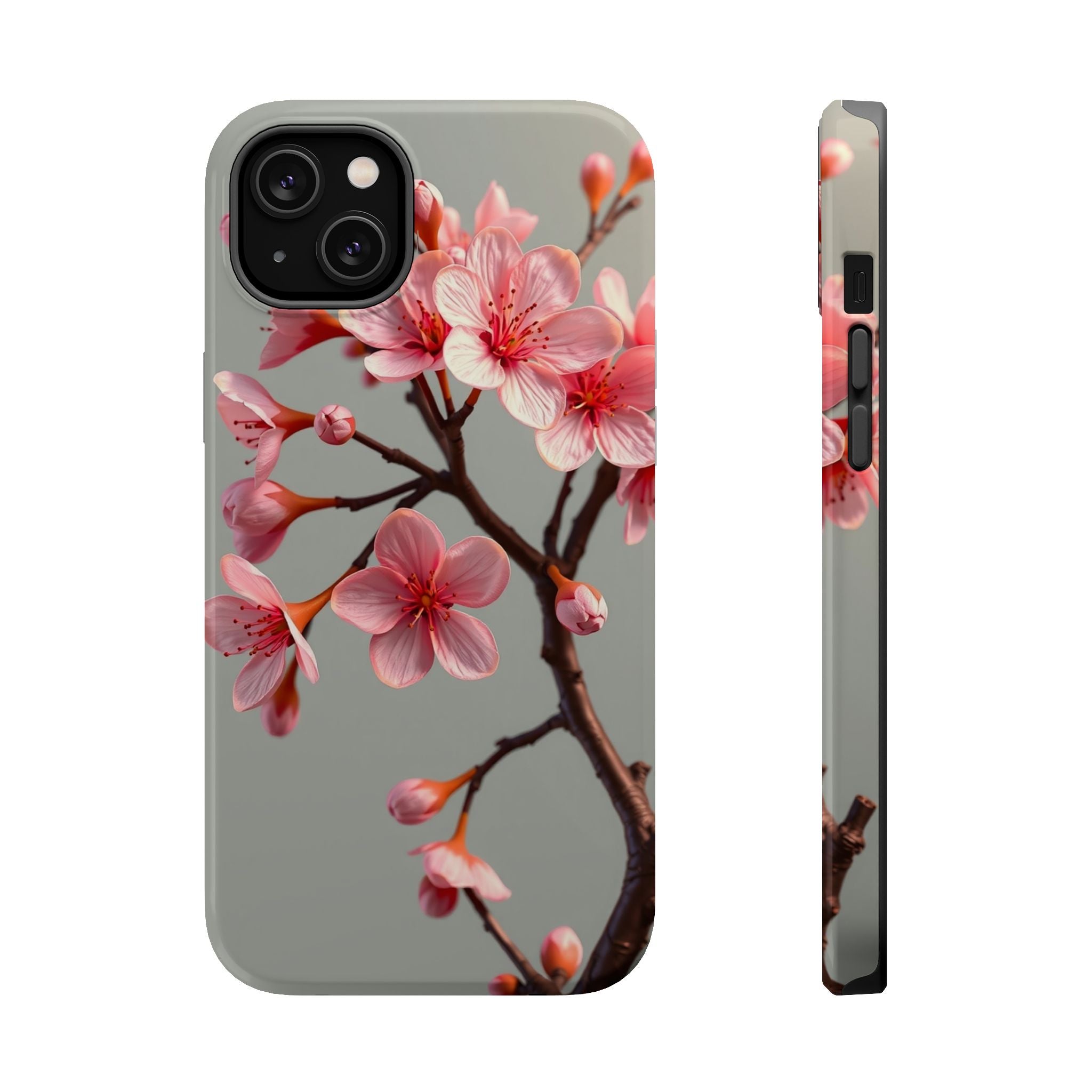 iPhone Mustard And Rust Cherry Blossom Slim Everyday Designer Case · iPhone Case