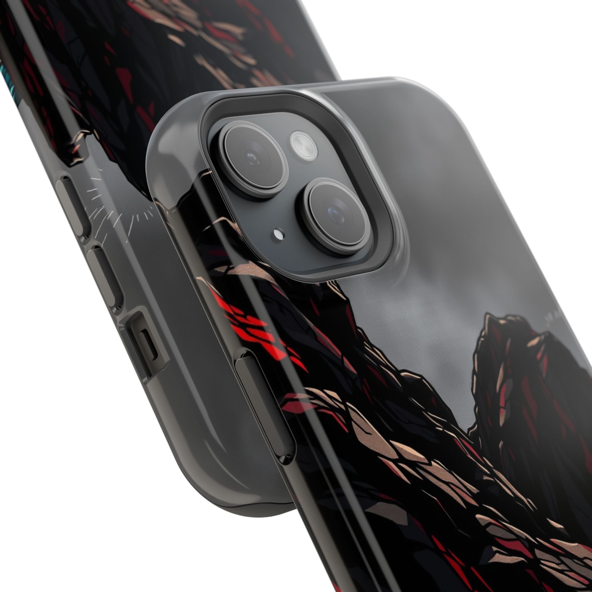 iPhone Black And Crimson Rocky Coastline Slim Everyday iPhone 11 · iPhone Case