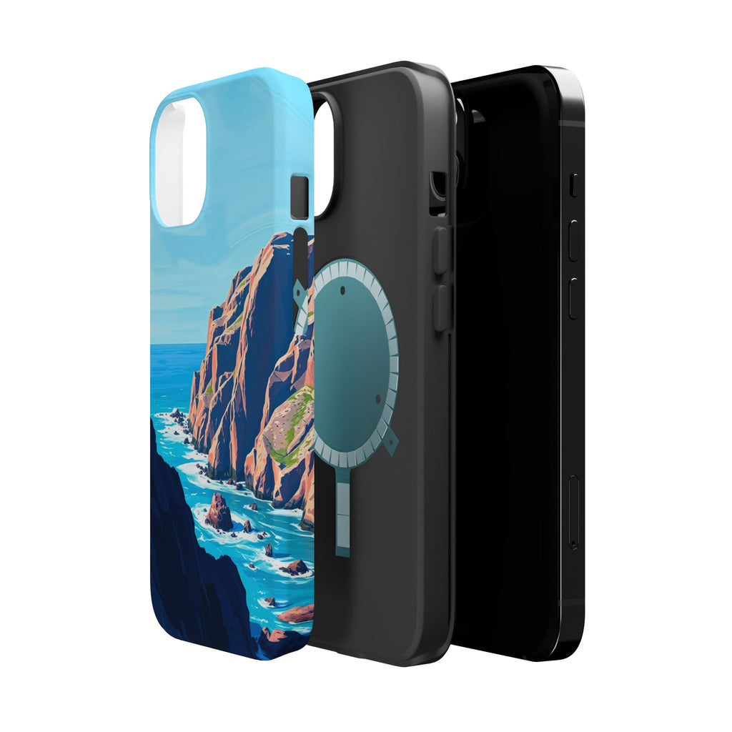 iPhone Rocky Coastline Oil Painting Impressionist iPhone Clean Minimal · iPhone