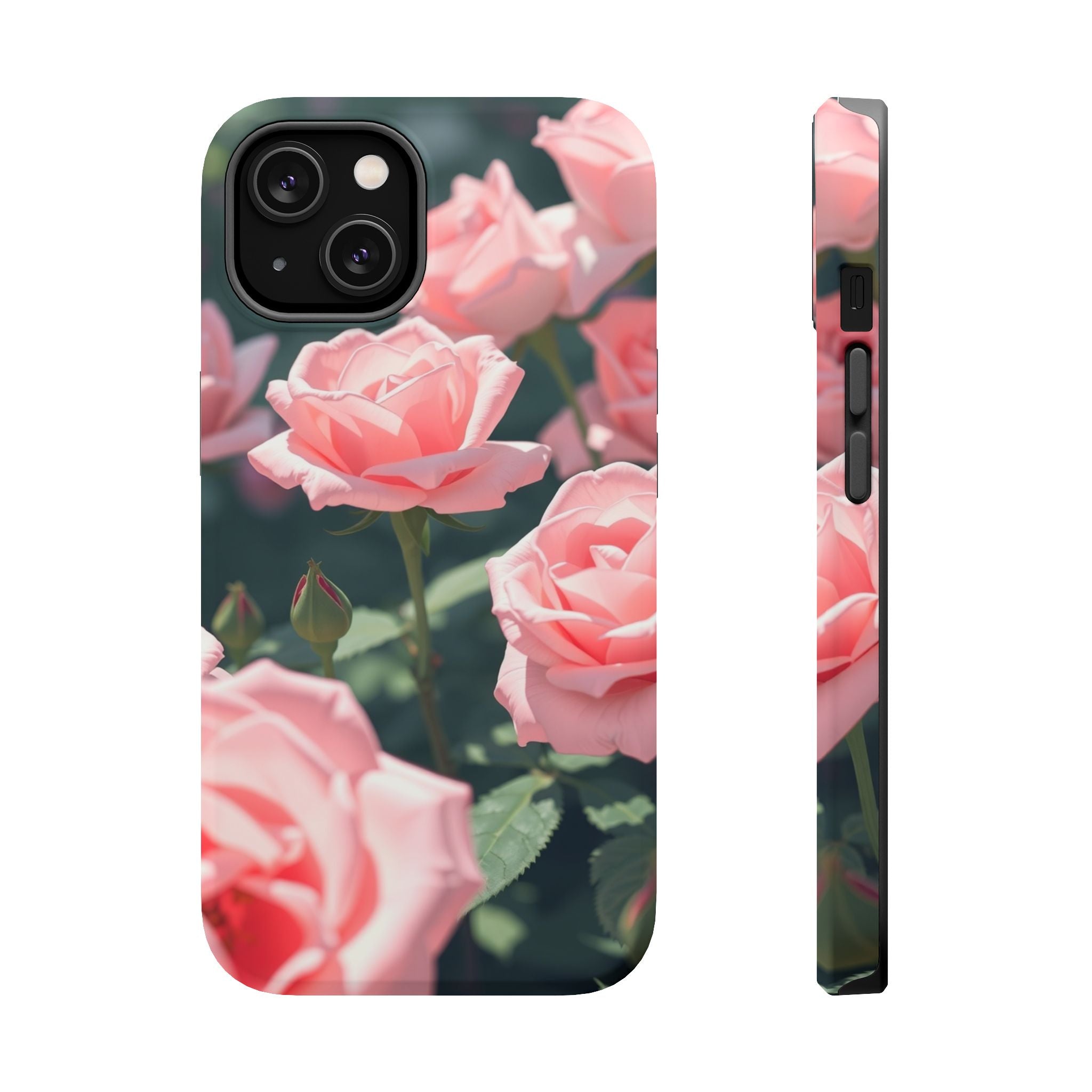 iPhone Mint And Blush Rose Garden Bold Modern Everyday Snap Case · iPhone Case