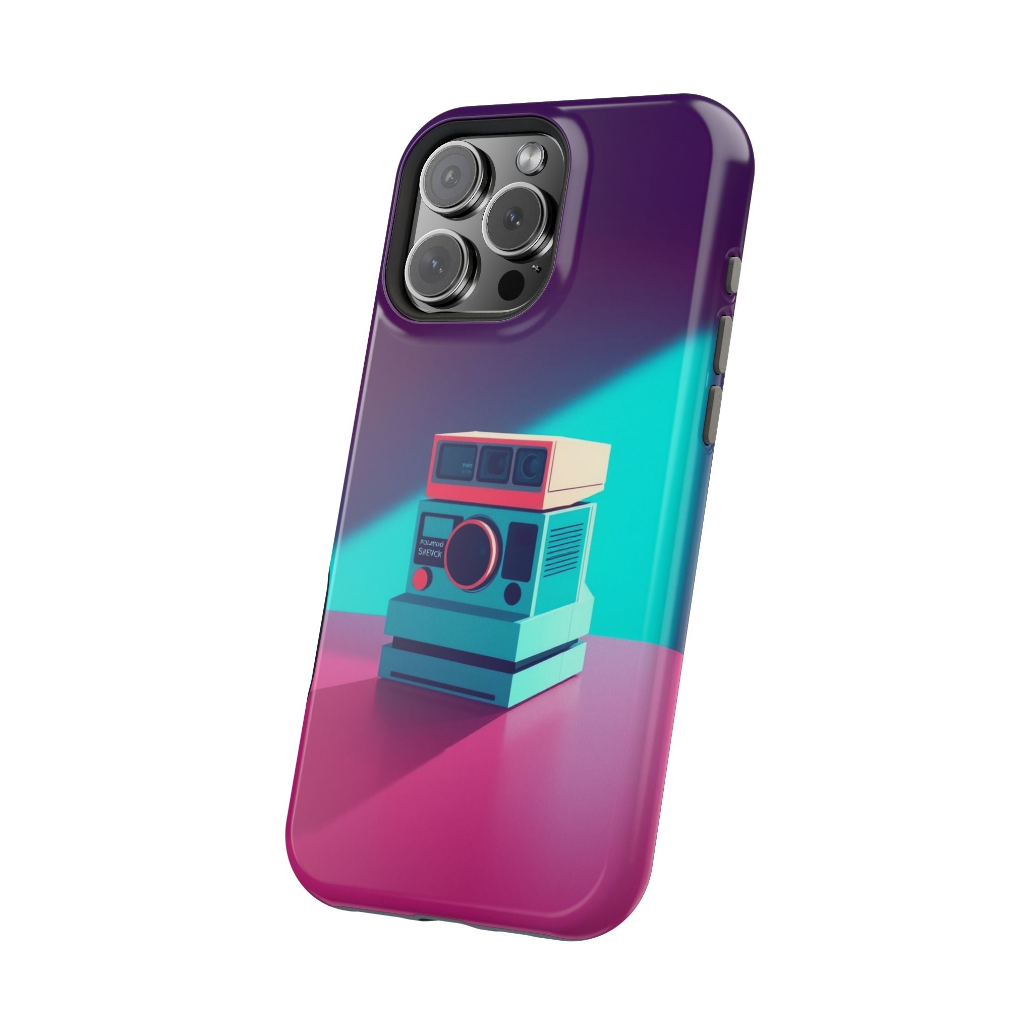 iPhone Polaroid Stack Memory Pop Art Bold Slim Everyday Designer Case · iPhone C