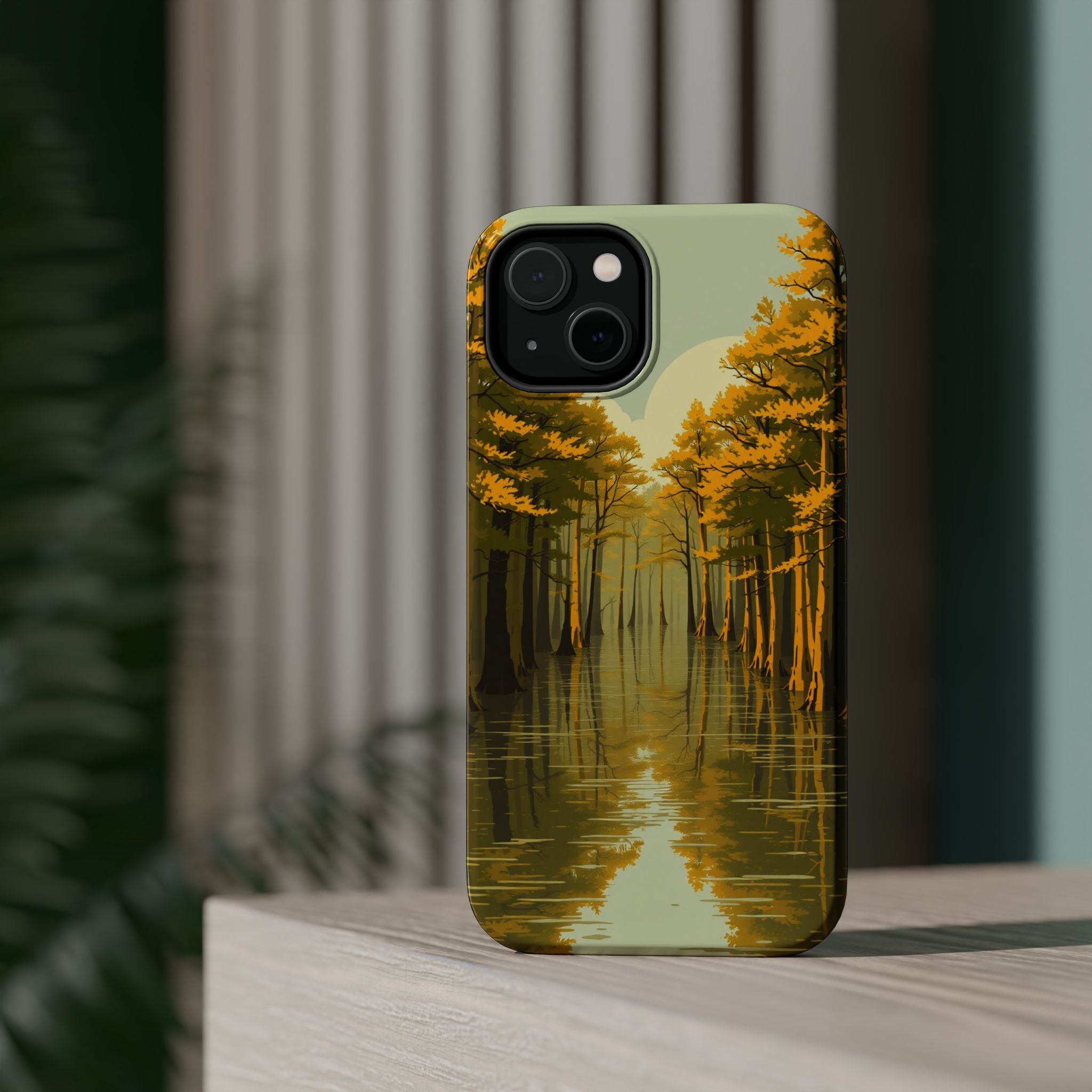 iPhone Cypress Swamp Enchanted Art Bold Modern Everyday Snap Case · iPhone Case