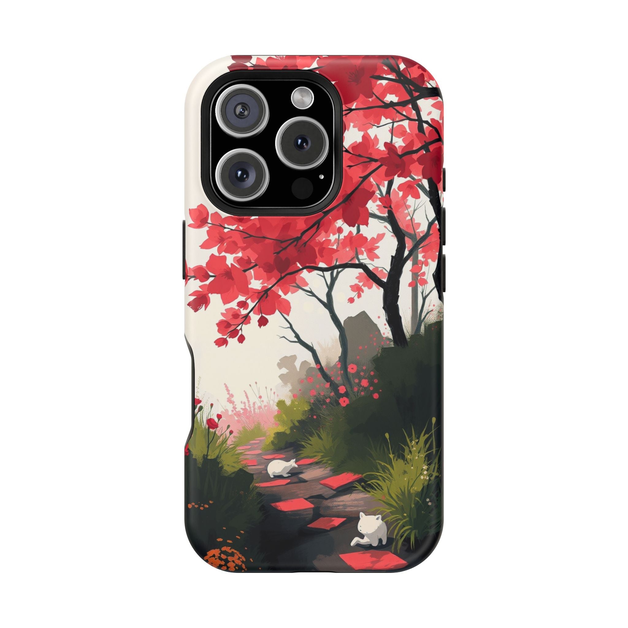 iPhone Blossom Trail Oil Painting Impressionist Soft iPhone Finish · iPhone Case