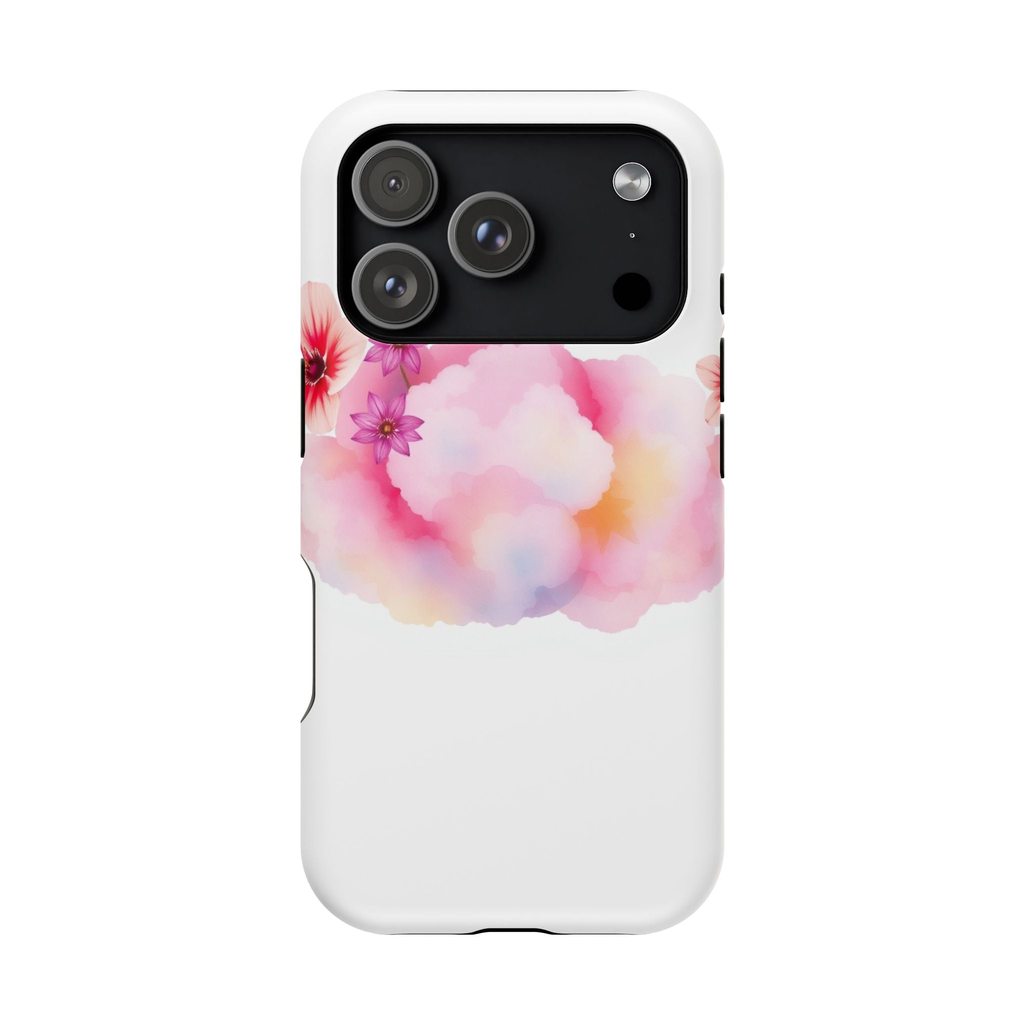iPhone Pastel Floral Cloud Vibrant Watercolor Carry Case Slim Snap Case · iPhone