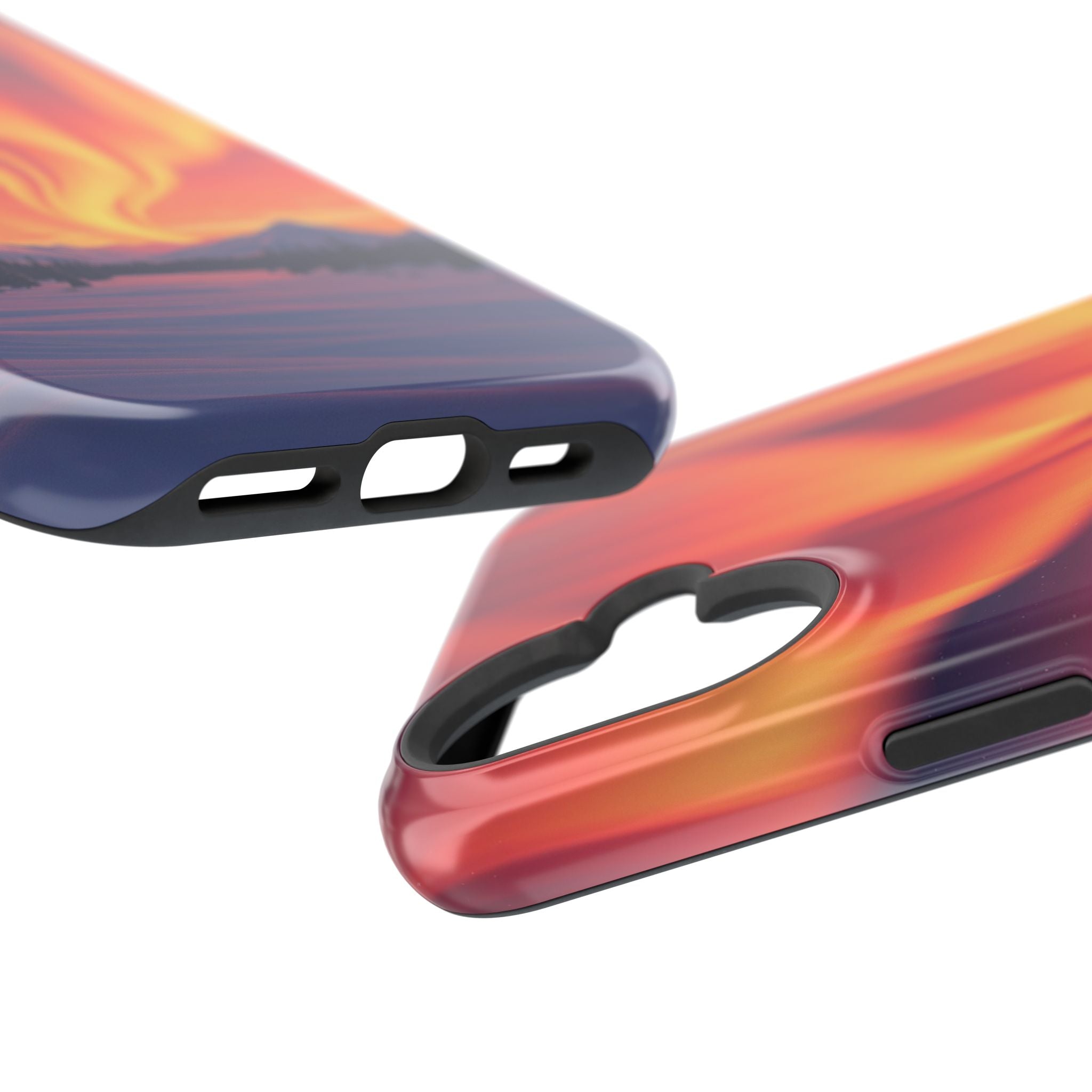 iPhone Sunset Amber And Peach Northern Lights Slim iPhone Everyday · iPhone Case