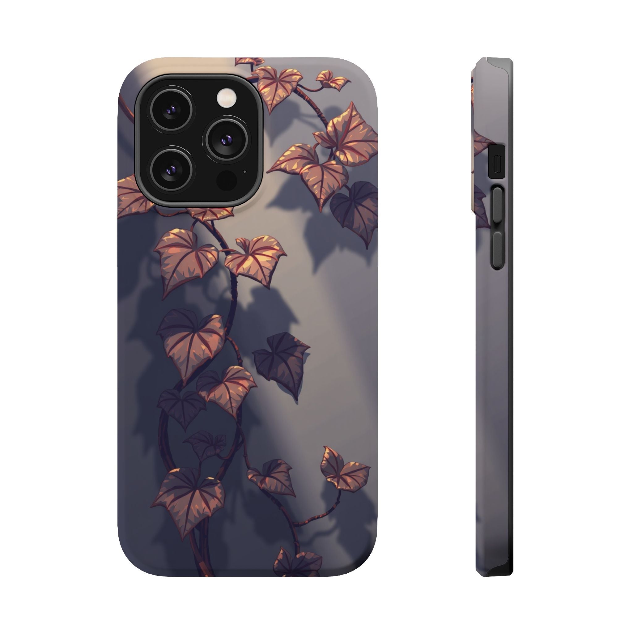 iPhone Charcoal And Copper Art Nouveau Vine Soft iPhone 13 Finish · iPhone Case