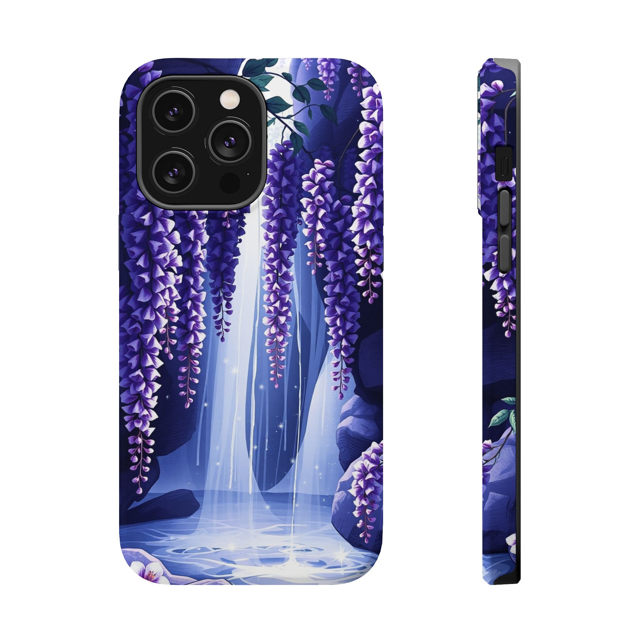 iPhone Wisteria Cascade Serene Design Slim Snap Case Ga · iPhone Case
