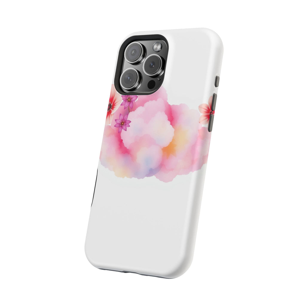 iPhone Pastel Floral Cloud Vibrant Watercolor Carry Case Slim Snap Case · iPhone