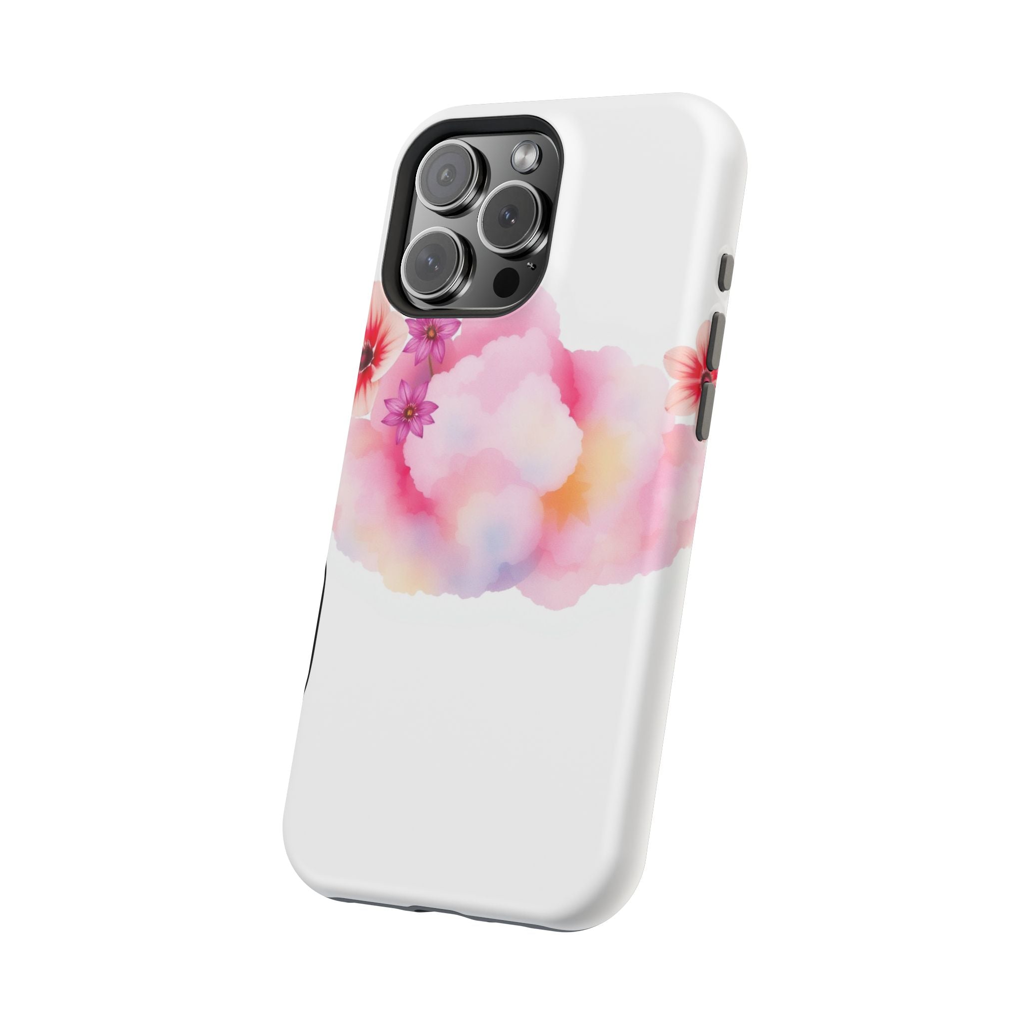 iPhone Pastel Floral Cloud Vibrant Watercolor Carry Case Slim Snap Case · iPhone