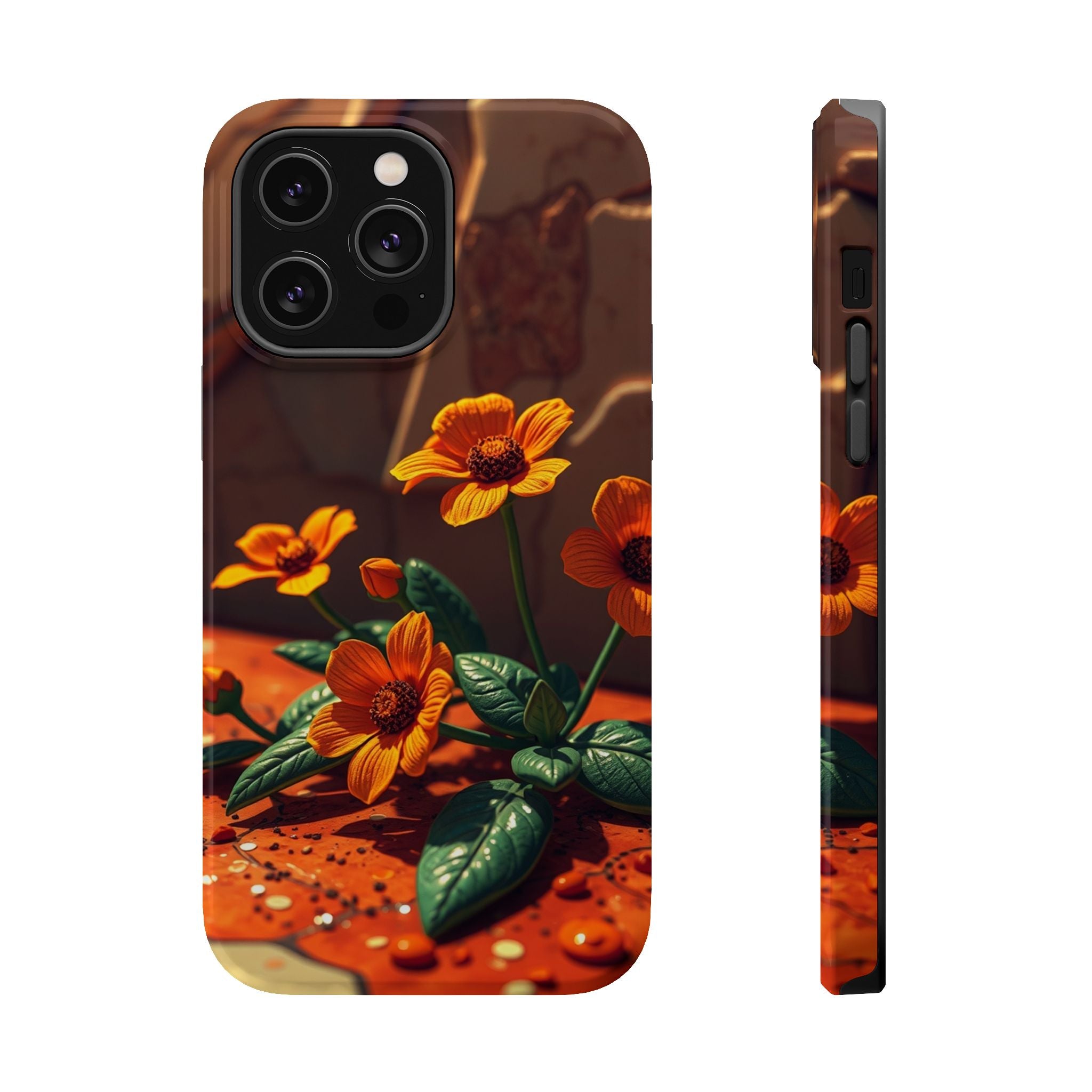 iPhone Floral Terrazzo Bold Art Slim Everyday Designer Case · iPhone Case