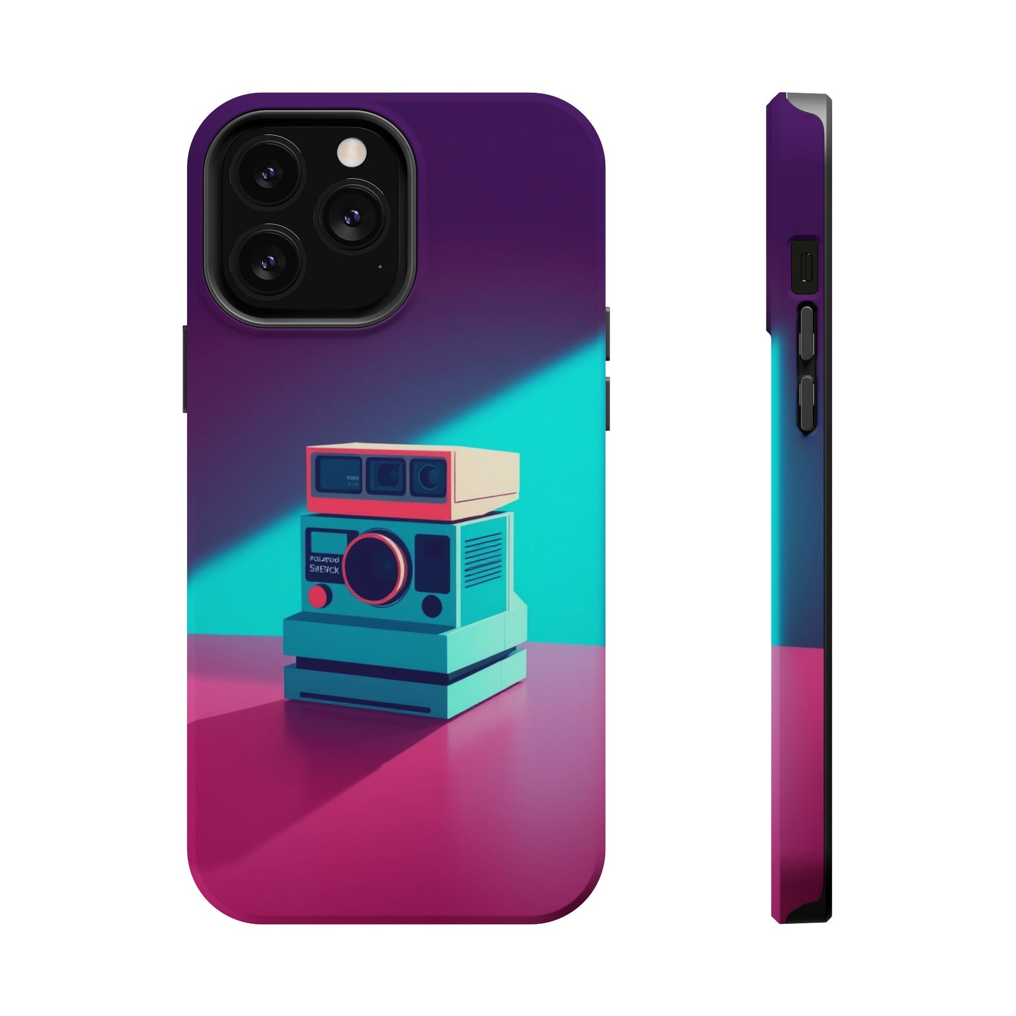 iPhone Polaroid Stack Memory Pop Art Bold Slim Everyday Designer Case · iPhone C