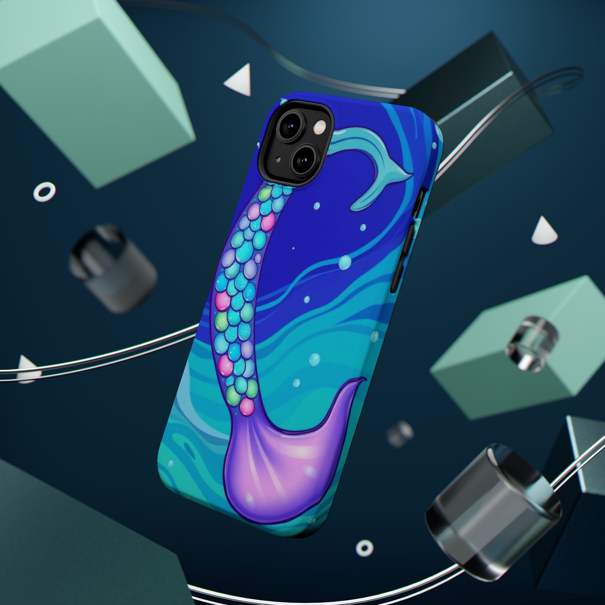iPhone Mermaid Tail Swirl Kids Fun iPhone Phone Case Gift Artistic · iPhone Case
