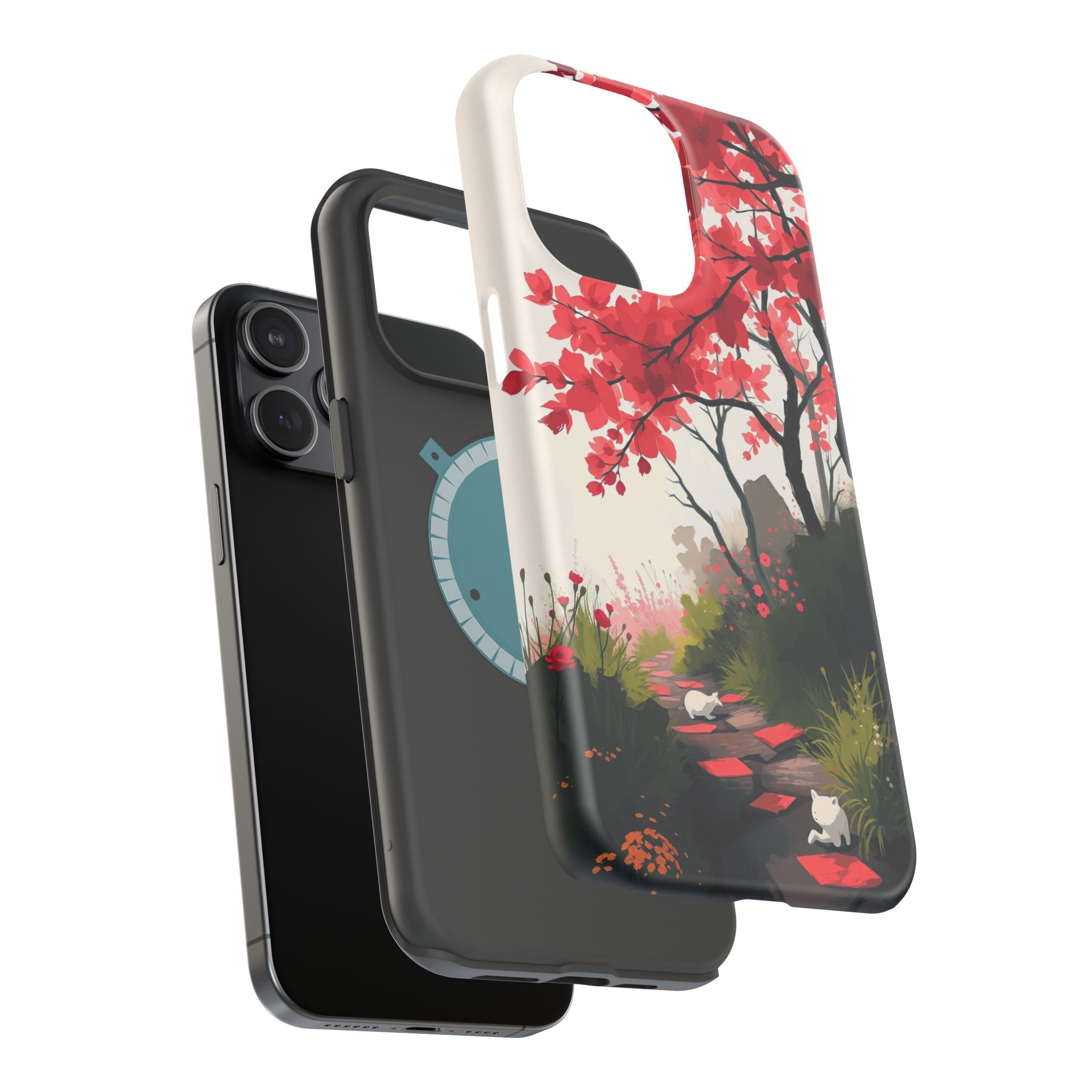 iPhone Blossom Trail Oil Painting Impressionist Soft iPhone Finish · iPhone Case