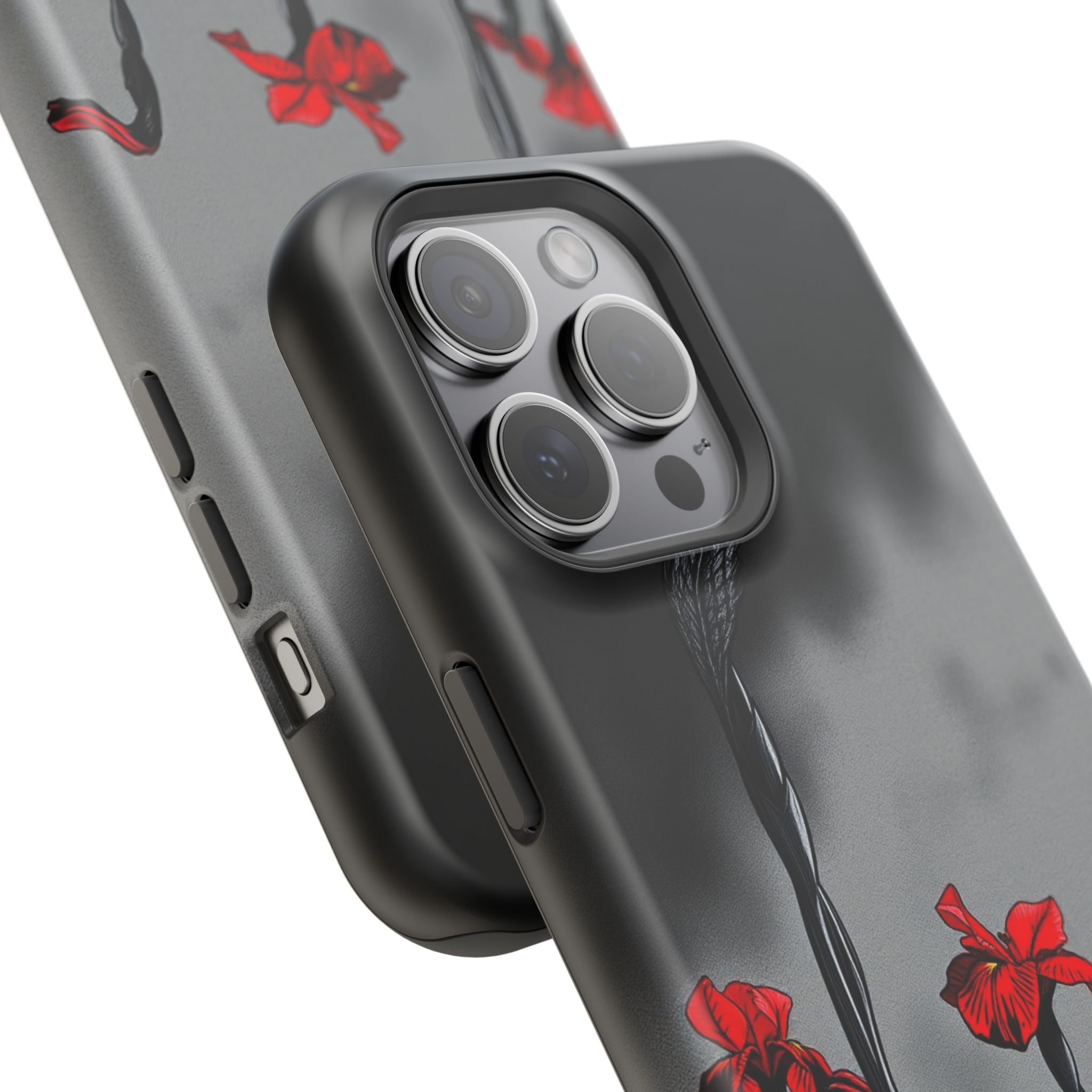 iPhone Iris Garden Cinematic Art Soft Finish Everyday Cas Slim Snap Case · iPhon