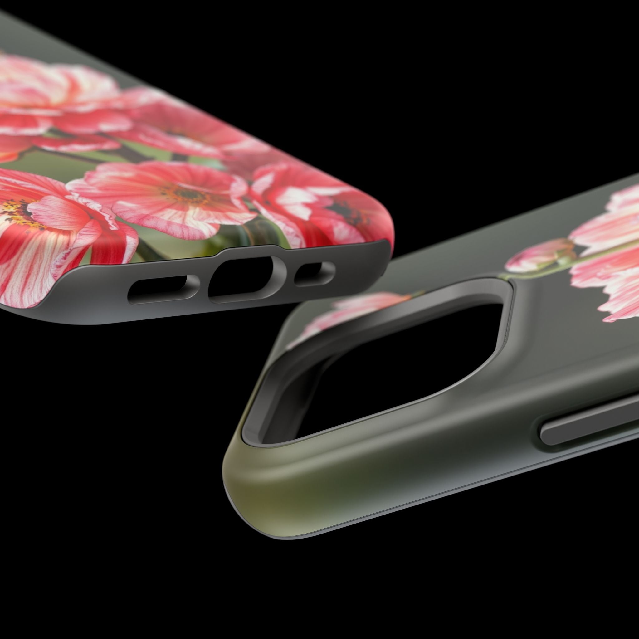 iPhone Ranunculus Stack Vibrant Watercolor Slim Snap Case · iPhone Case