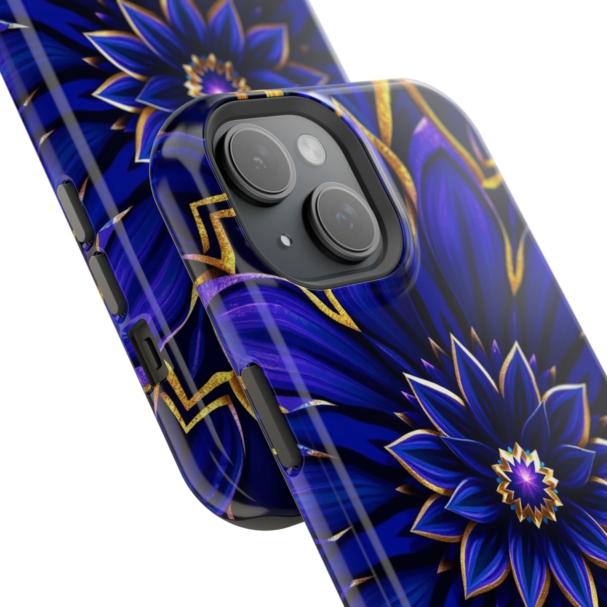 iPhone Floral Mandala Electric Art 14 Slim Everyday Designer Case · iPhone Case