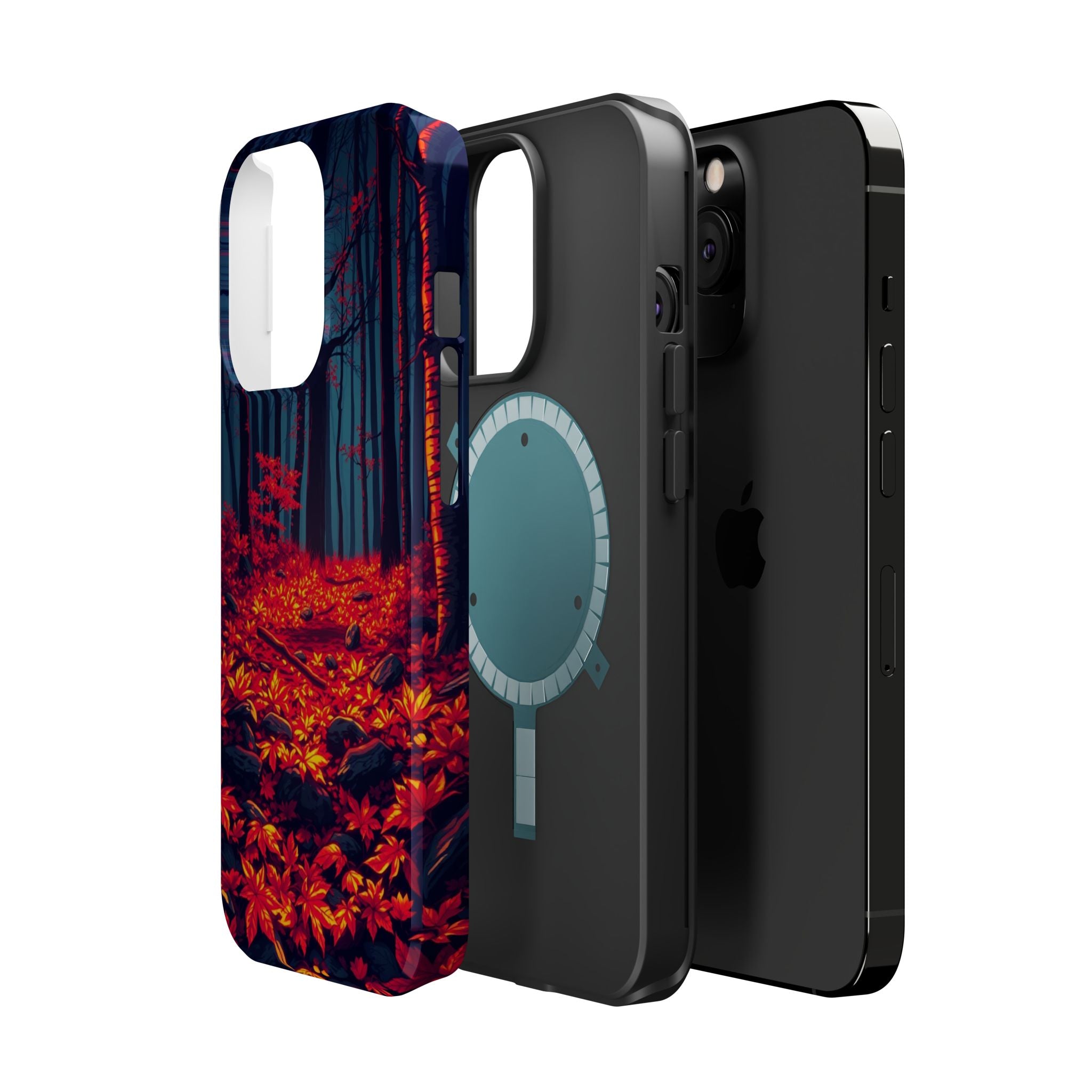 iPhone Black And Crimson Autumn Forest Floor Slim iPhone Everyday · iPhone Case