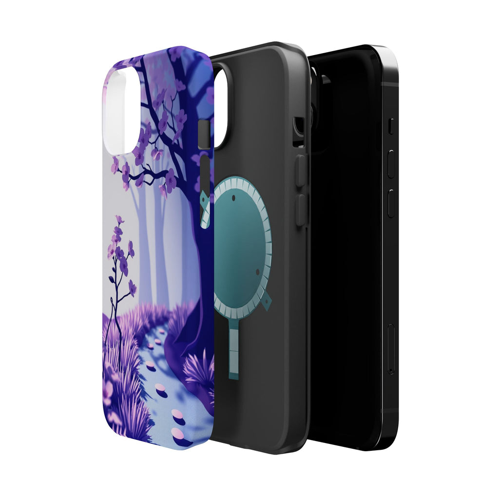 iPhone Blossom Trail Paper Cut Art Bold Modern Everyday Snap Case · iPhone Case