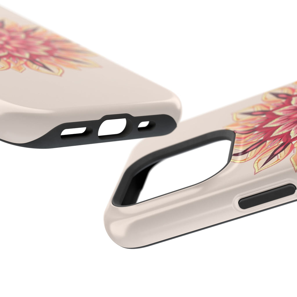 iPhone Floral Mandala Pixel Art -Bit Slim Everyday Designer Case · iPhone Case