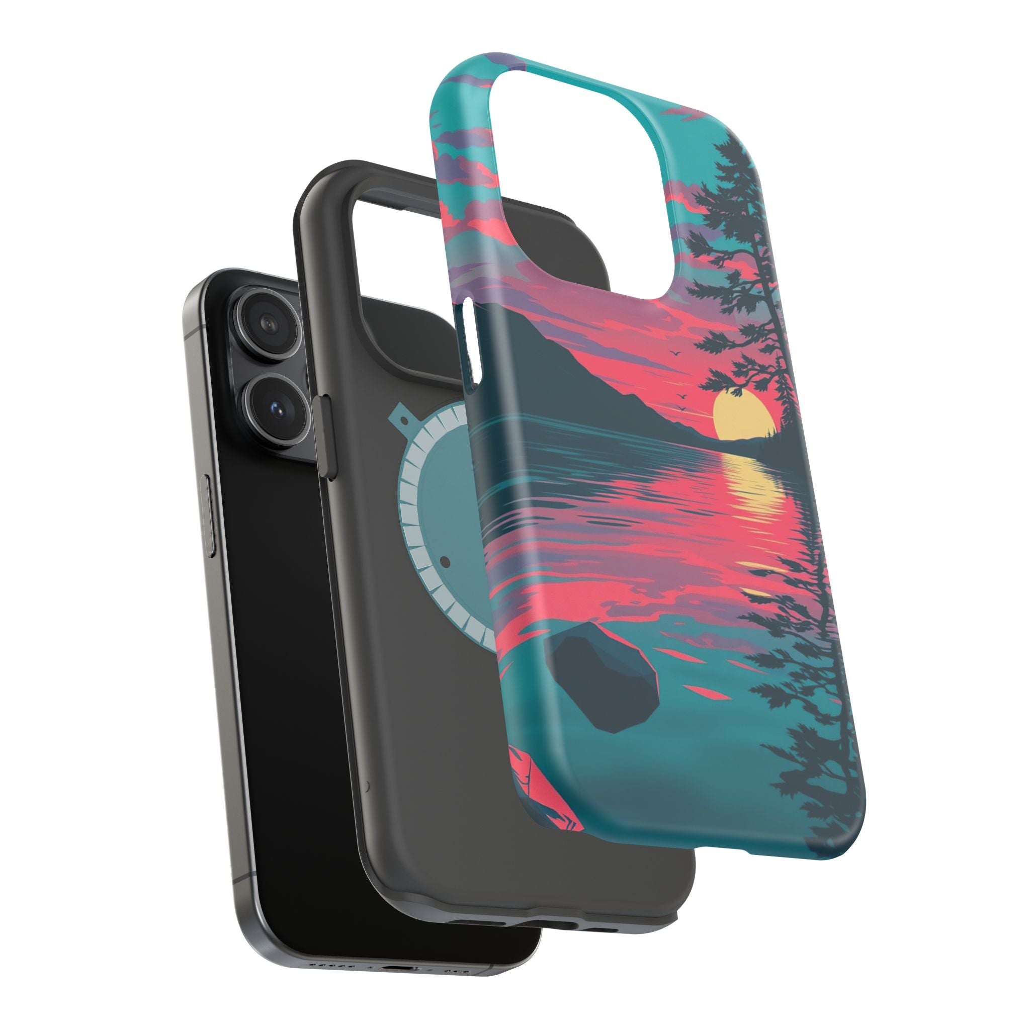 iPhone Dreamy Lake at Twilight Design Slim Everyday iPhone 16 Designer · iPhone