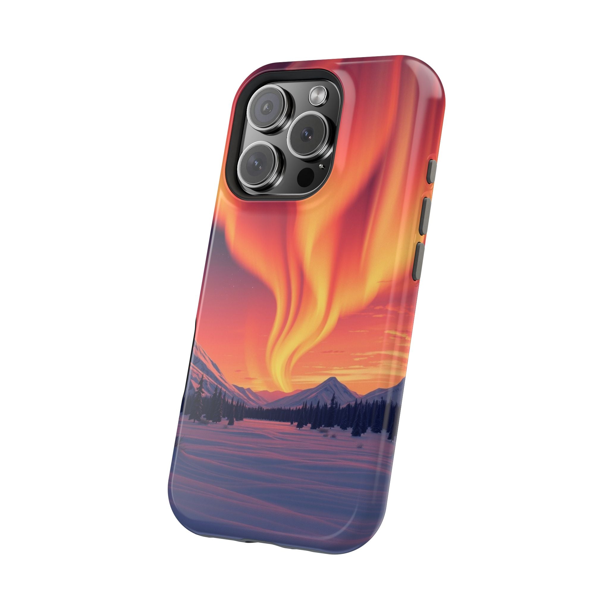 iPhone Sunset Amber And Peach Northern Lights Slim iPhone Everyday · iPhone Case
