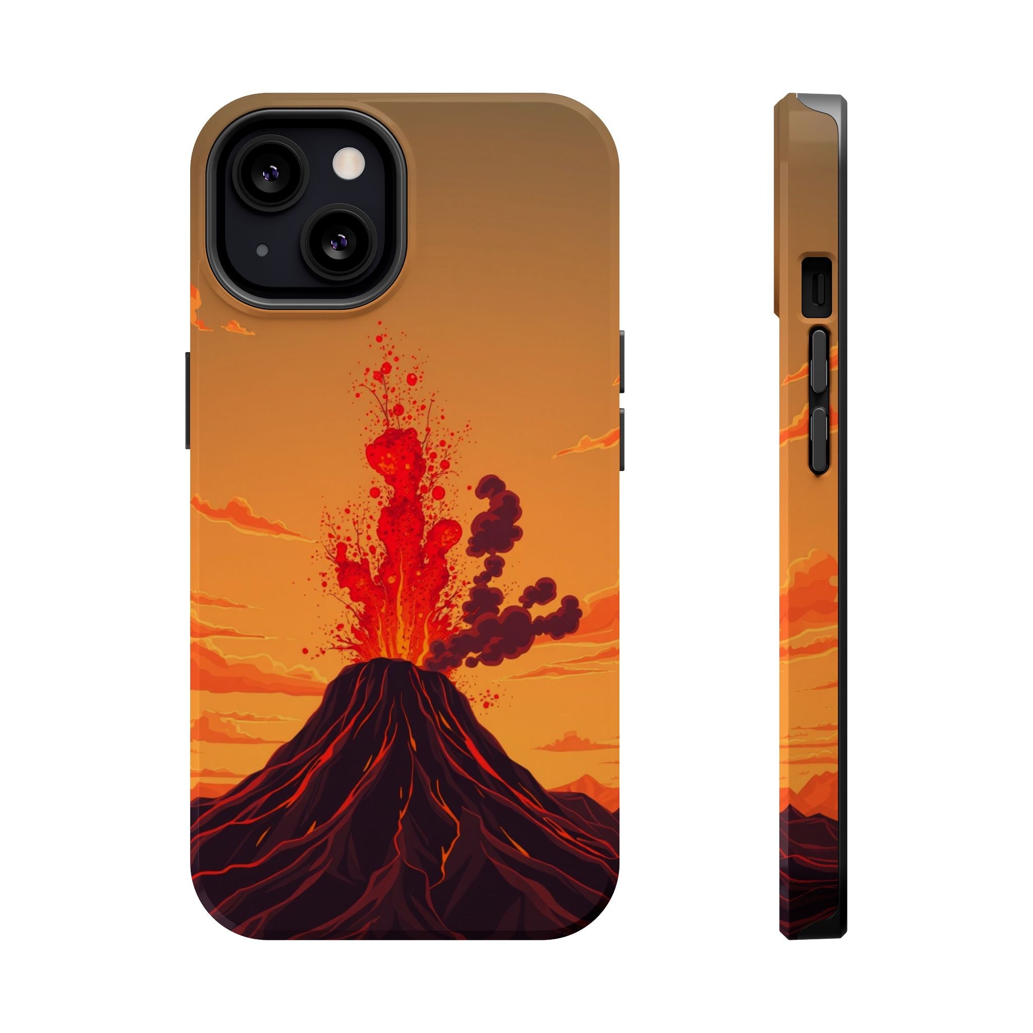 iPhone Sunset Amber And Peach Volcanic Eruption Soft iPhone Finish · iPhone Case