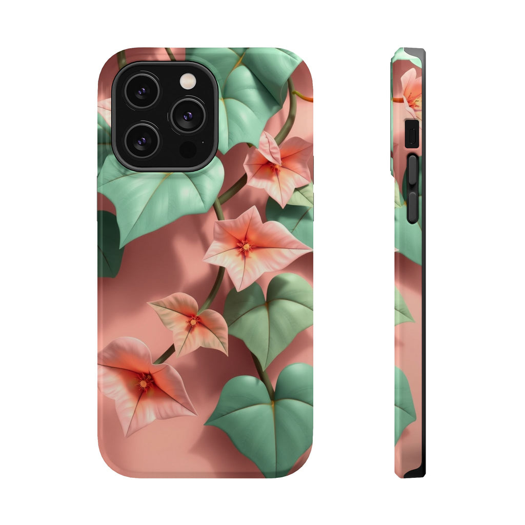 iPhone Mint And Blush Art Nouveau Vine Slim Everyday Designer Case · iPhone Case