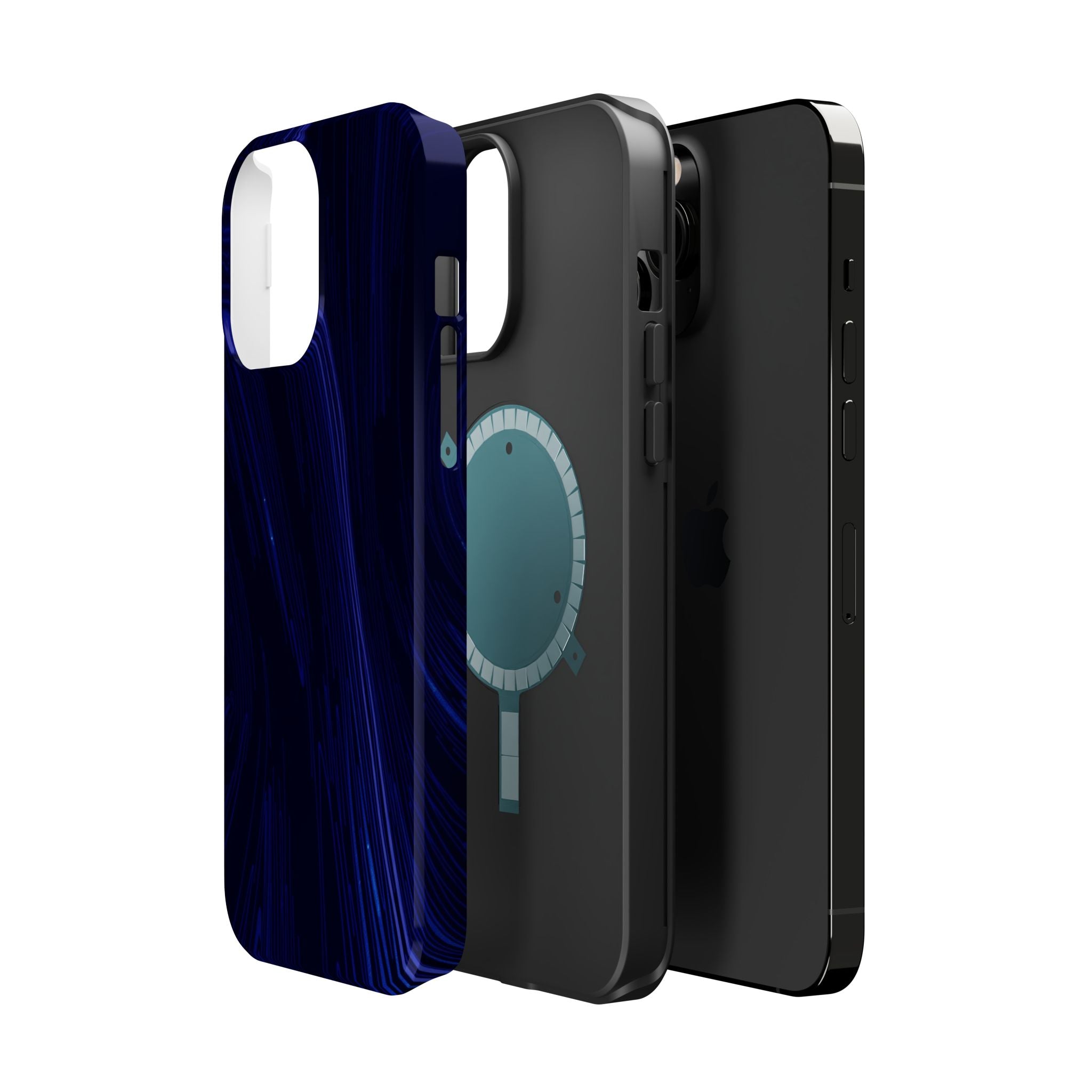 iPhone Interference Pattern Dark Gothic Ink Slim iPhone Everyday · iPhone Case