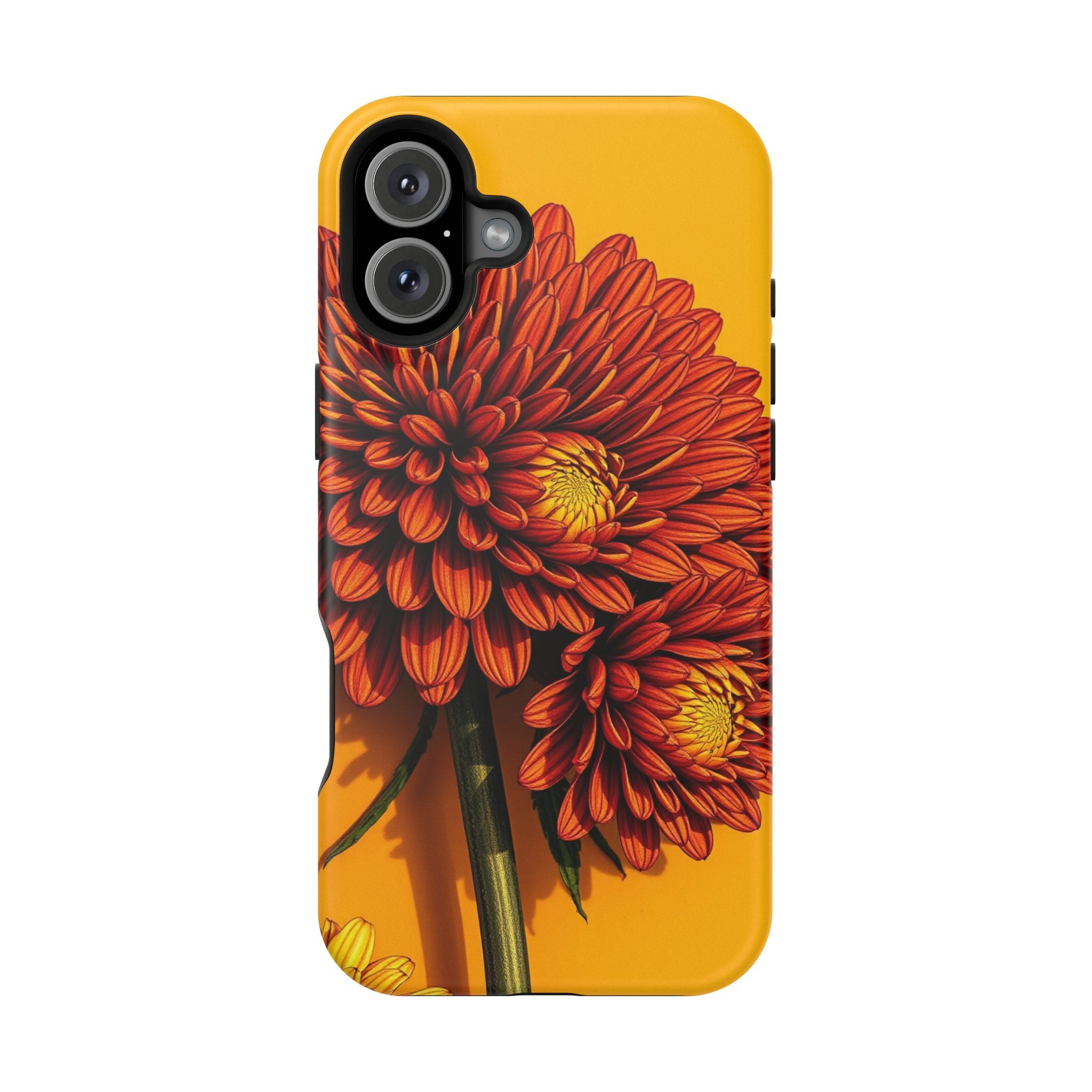 iPhone Mustard And Rust Ranunculus Stack Slim Everyday iPhone 14 · iPhone Case