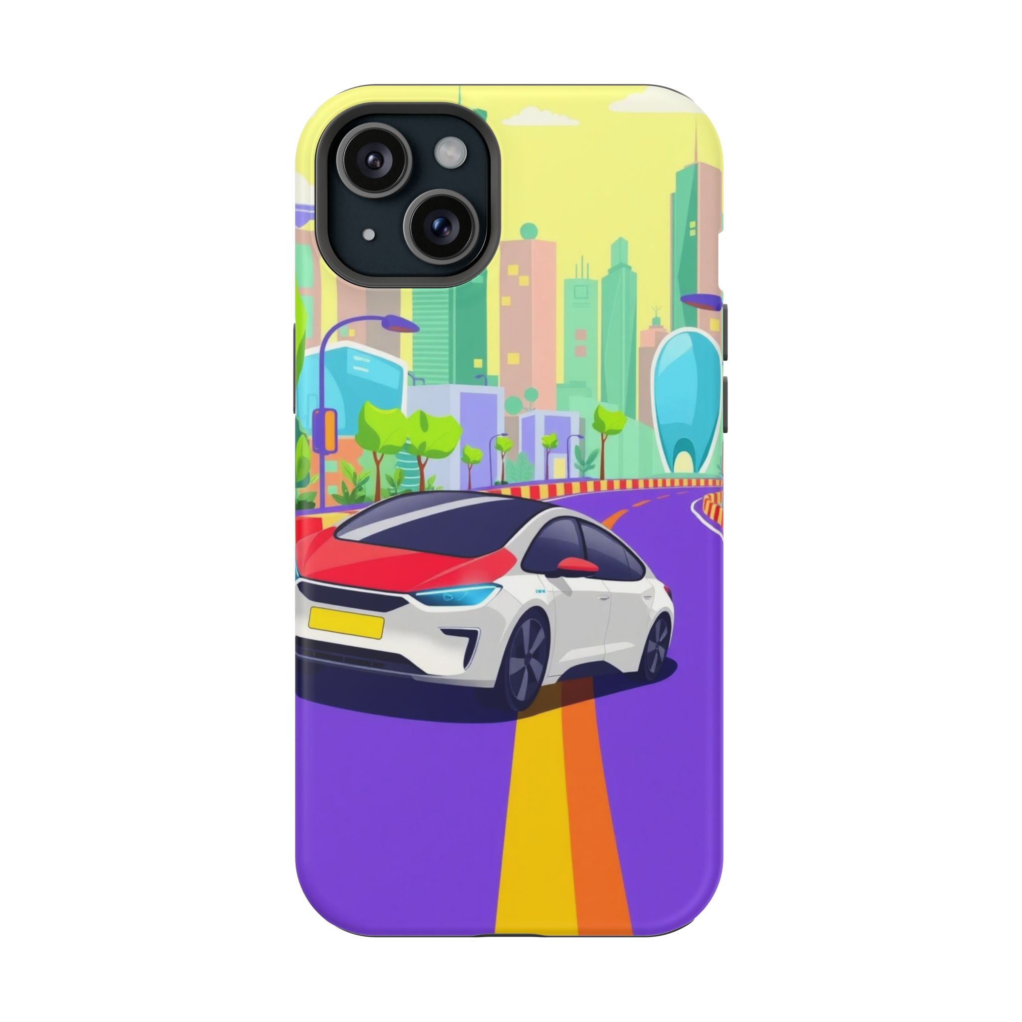 iPhone Electric Car Future Kids Fun Phone Case Gift Slim Snap Case · iPhone Case