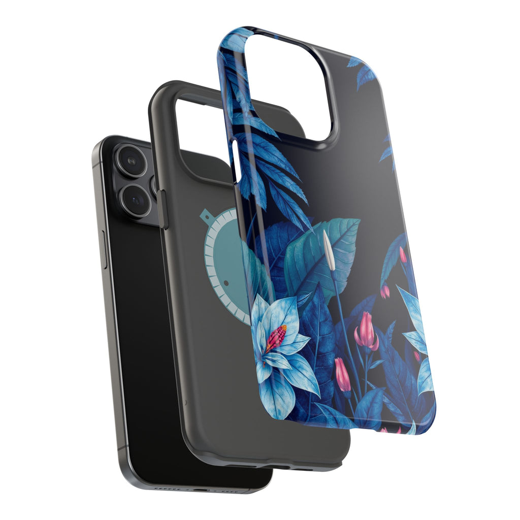iPhone Serene Jungle Floral Design Clean Minimal Snap Cas Slim Snap Case · iPhon