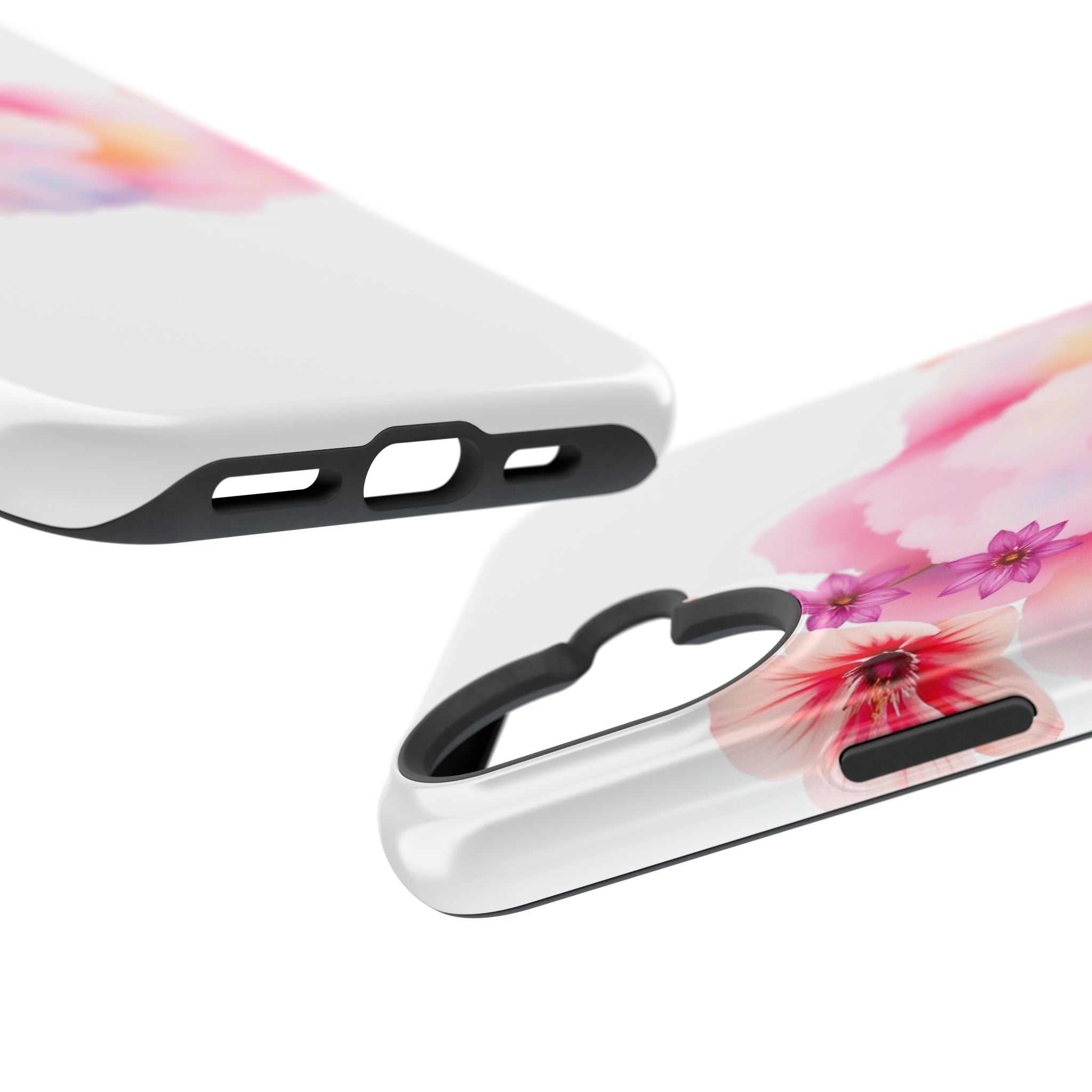 iPhone Pastel Floral Cloud Vibrant Watercolor Carry Case Slim Snap Case · iPhone