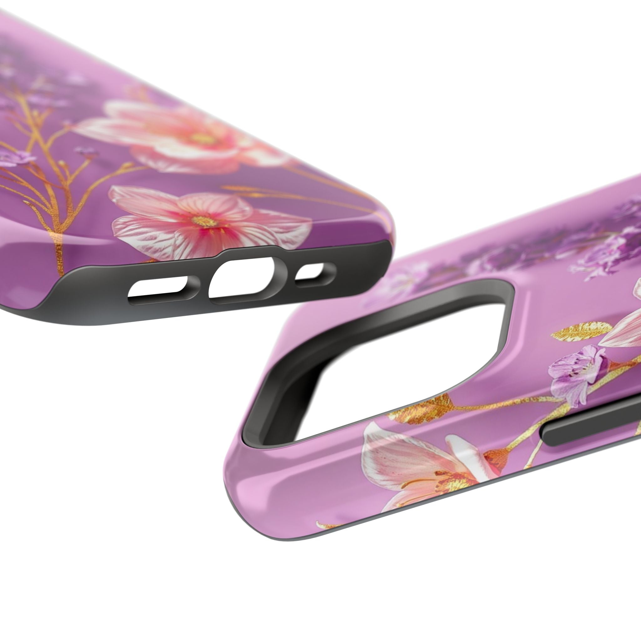 iPhone Radiant Floral Gold Foil Design Slim Everyday Designer Case · iPhone Case