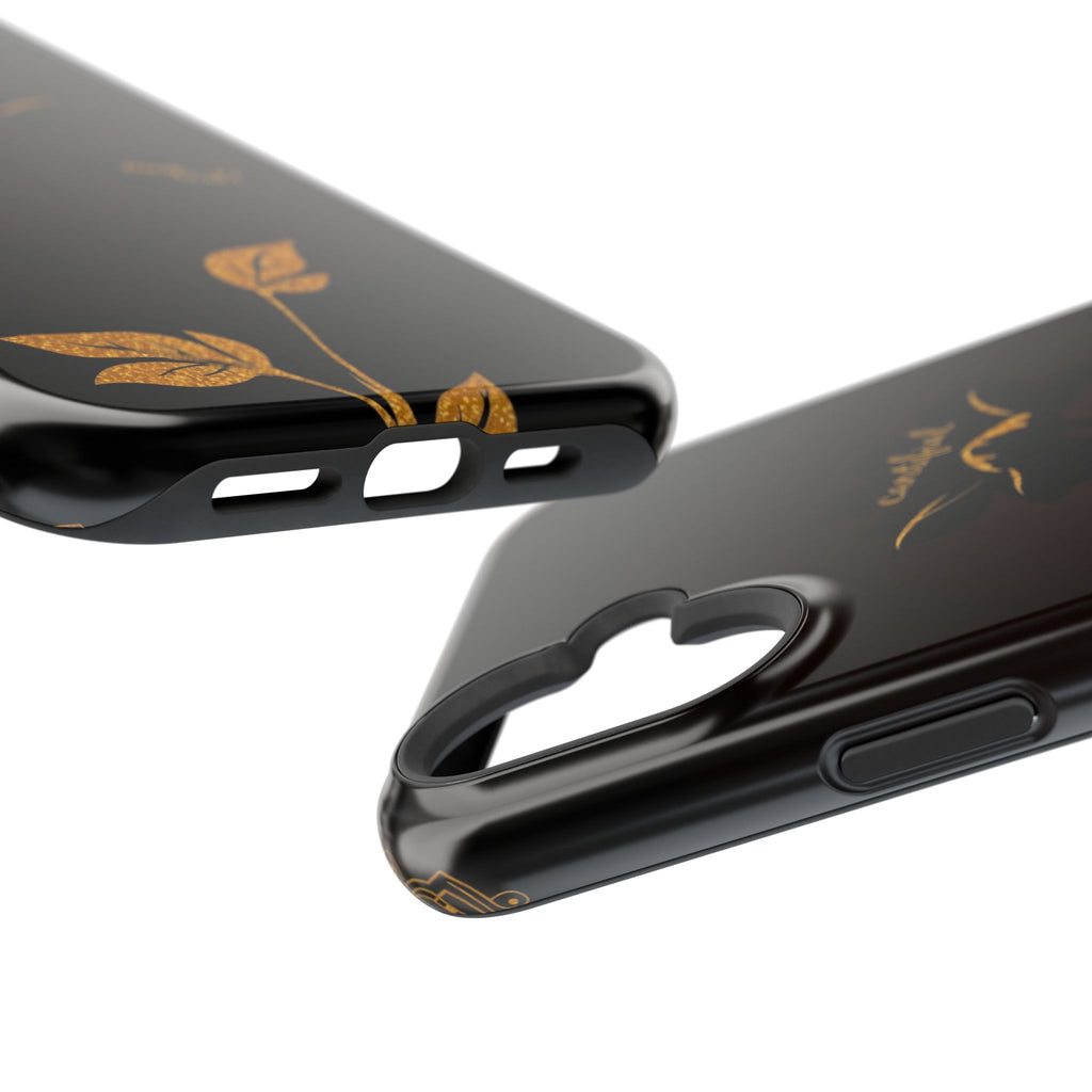 iPhone Earthy Floral Silhouette Design Slim Everyday Designer Case · iPhone Case