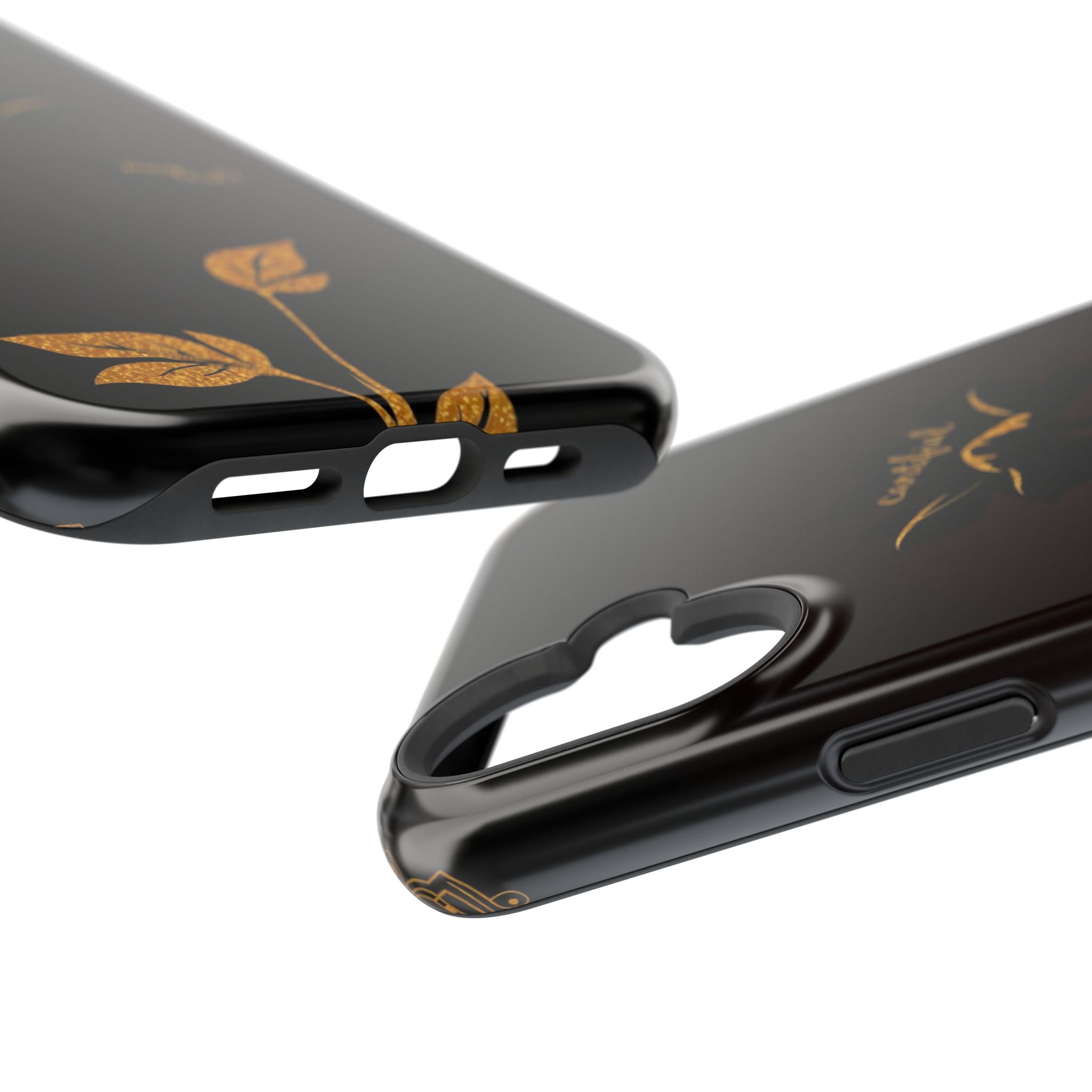 iPhone Earthy Floral Silhouette Design Slim Everyday Designer Case · iPhone Case