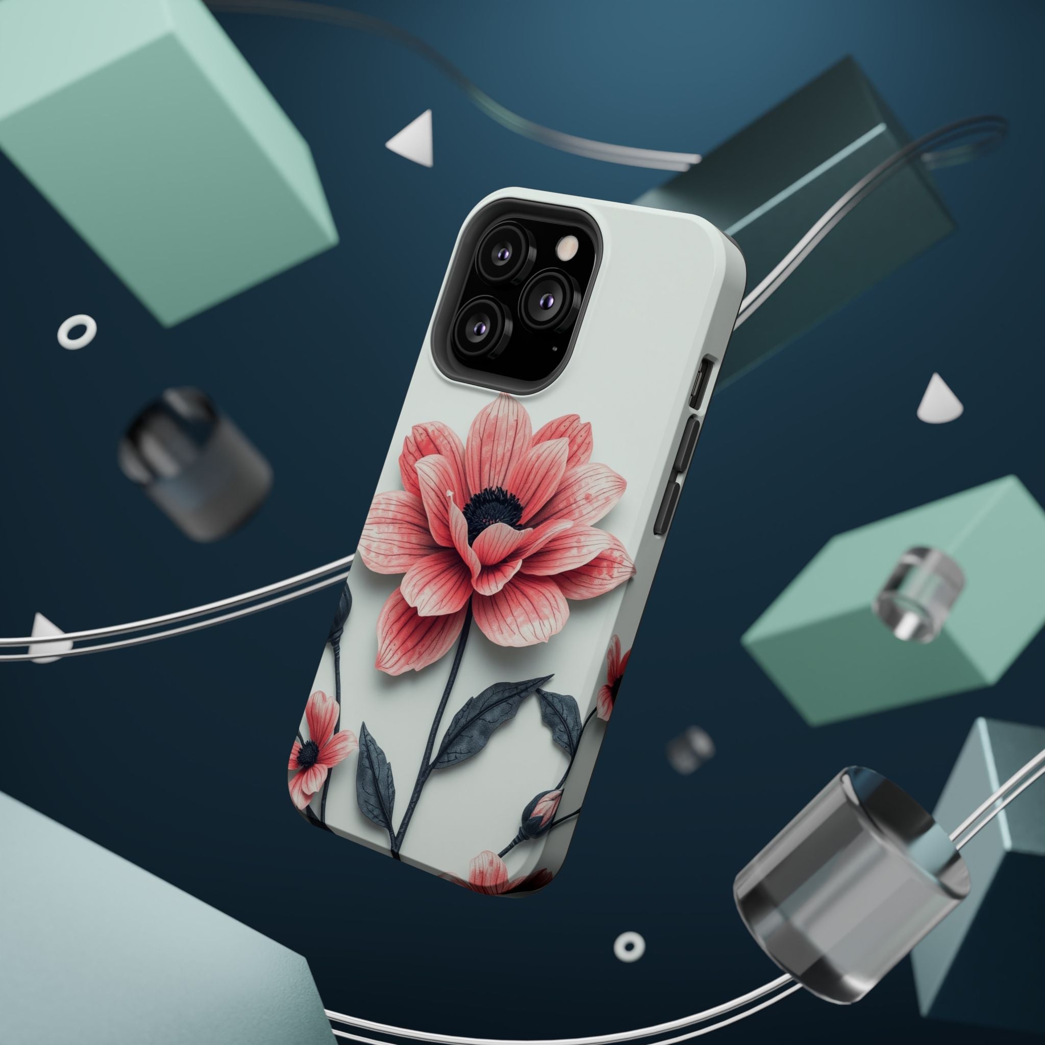 iPhone Dreamy Floral Ink Wash Design Slim Everyday iPhone 12 Designer · iPhone C