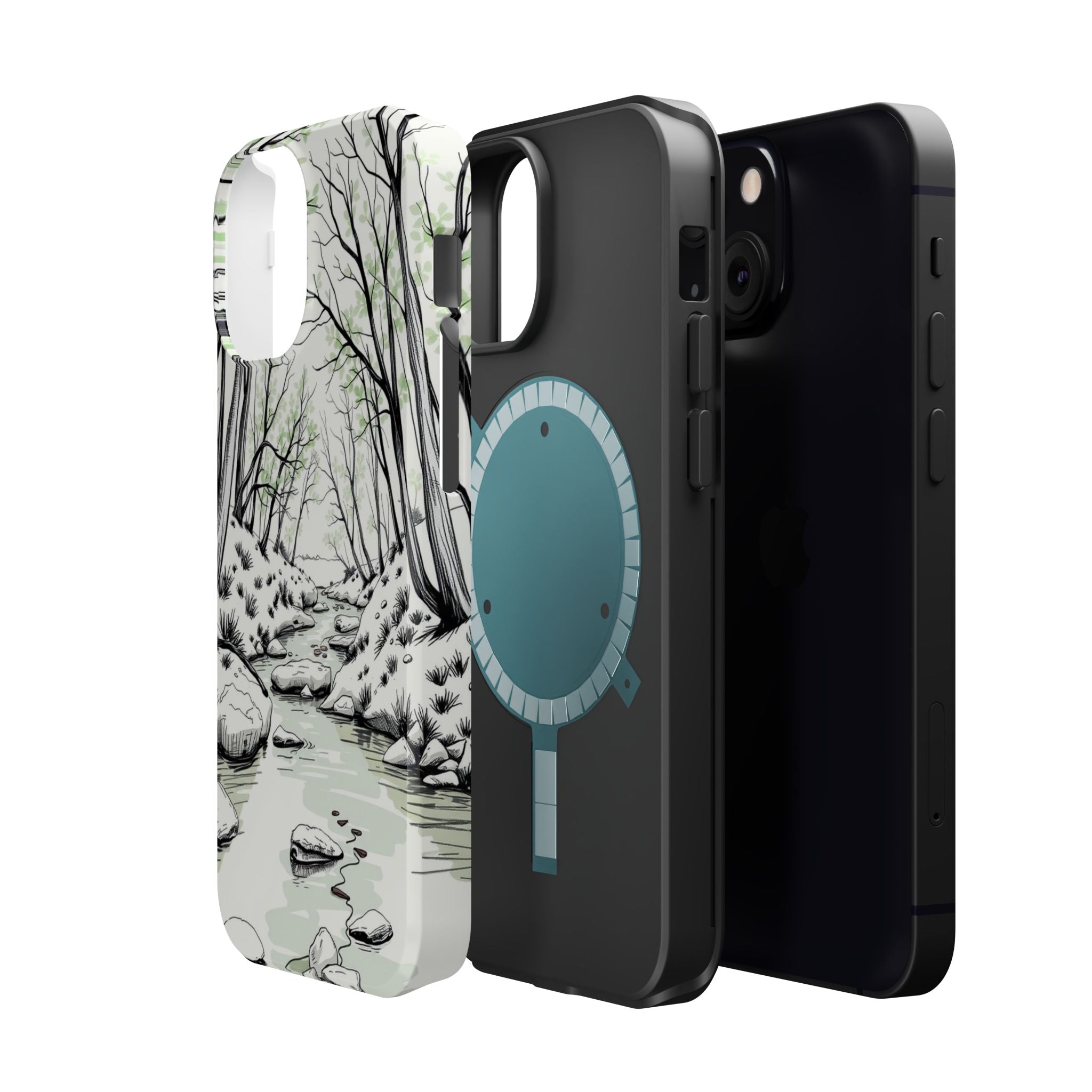 iPhone Sage And Ivory Spring Creek Bold Modern Everyday Snap Case · iPhone Case