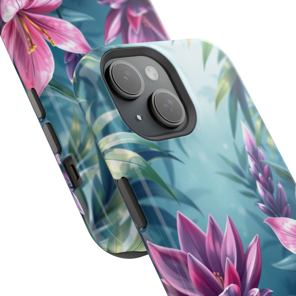 iPhone Indigo And Violet Jungle Floral Slim Everyday Designer Case · iPhone Case