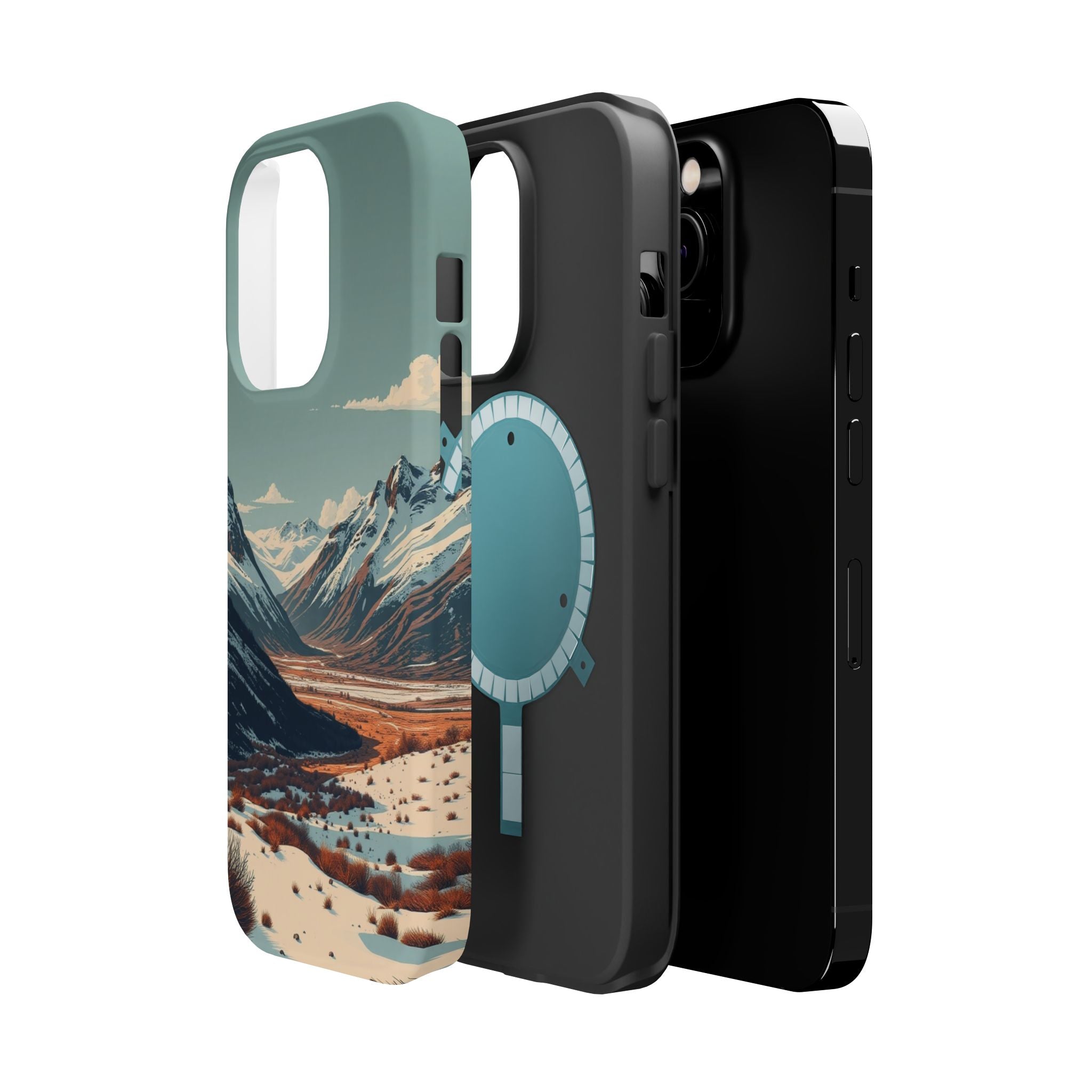 iPhone Serene Tundra Expanse Design Slim Everyday Designer Case · iPhone Case