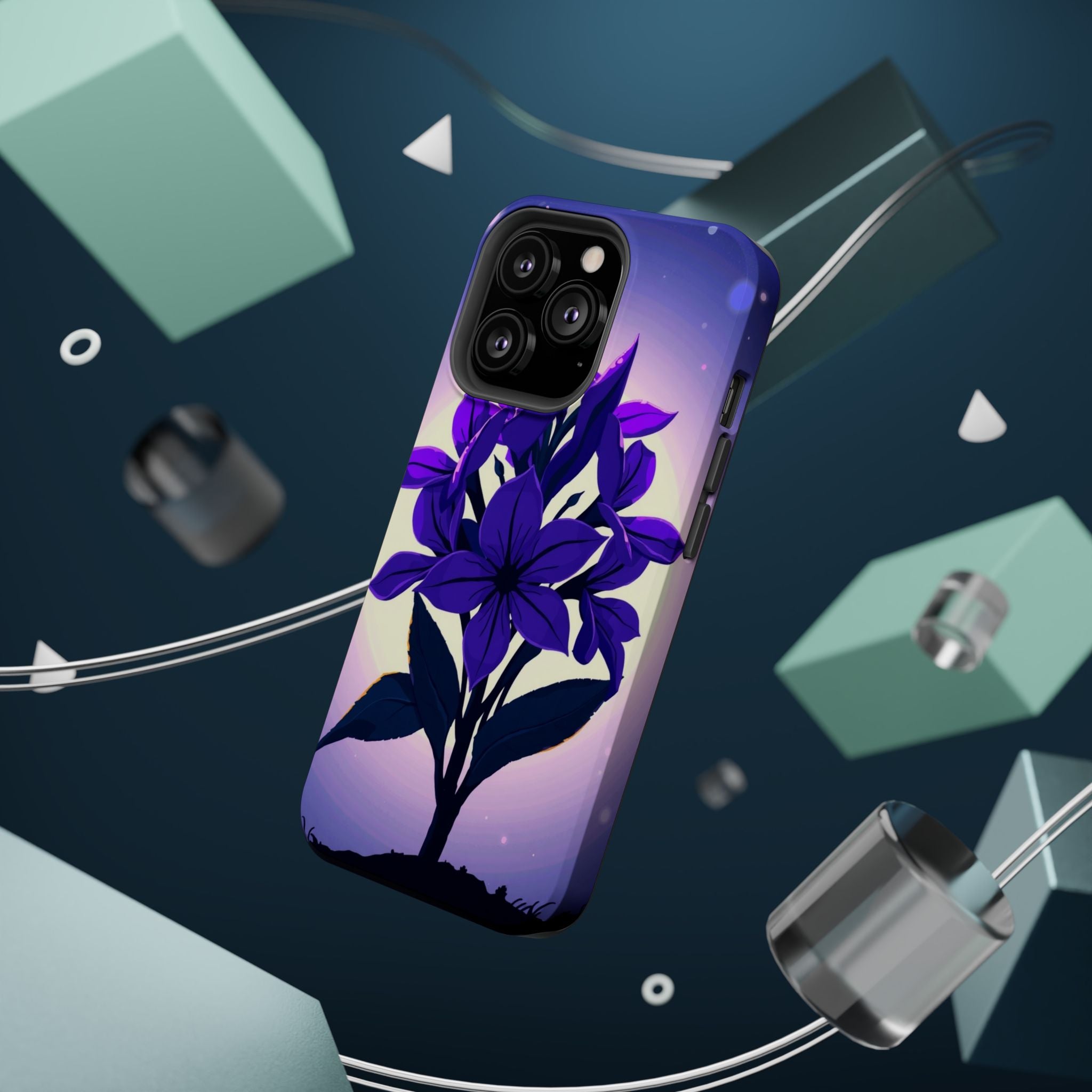 iPhone Floral Crown Mystic Art 13 Bold Modern Everyday Snap Case · iPhone Case