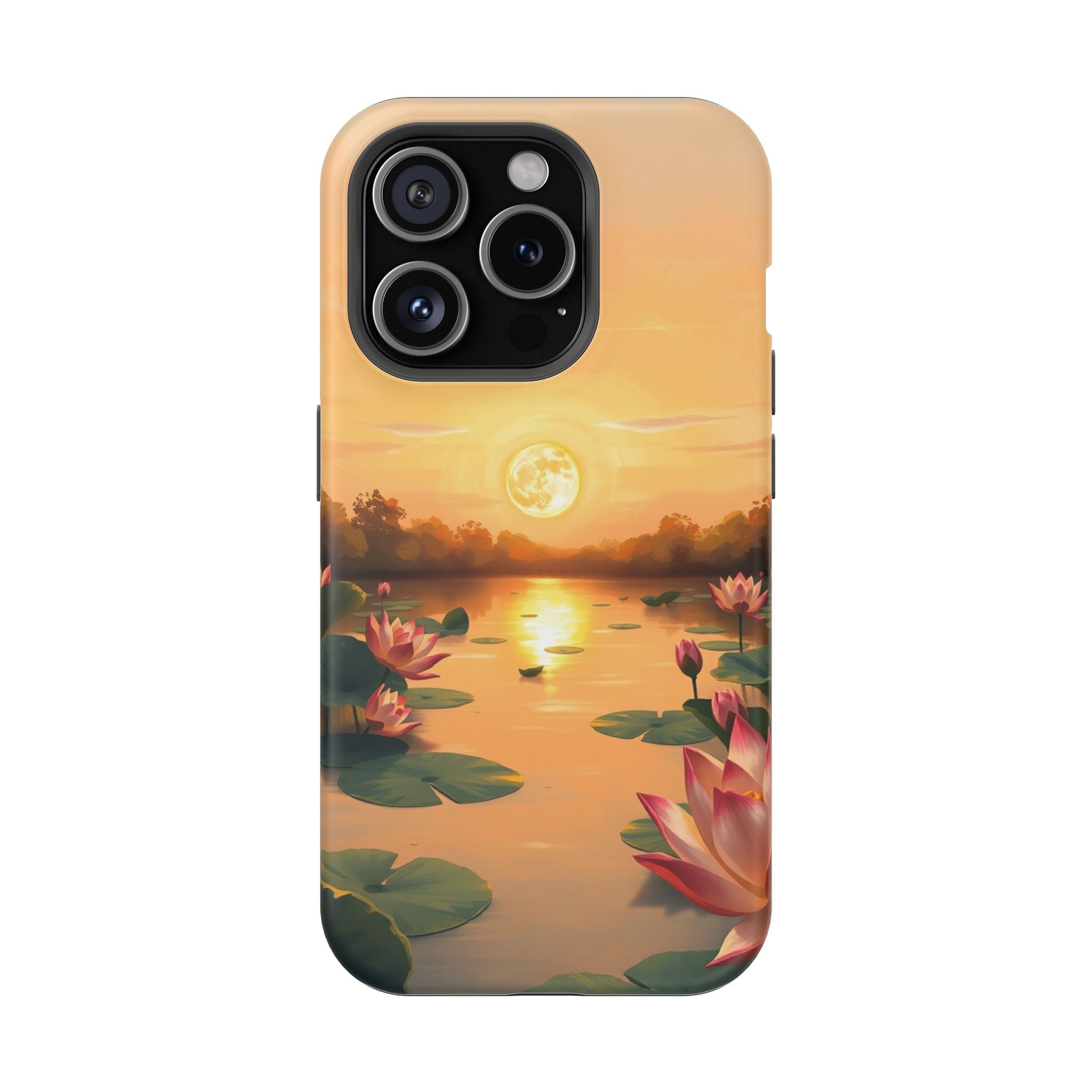iPhone Lotus Pond Oil Painting Impressionist Slim iPhone Everyday · iPhone Case