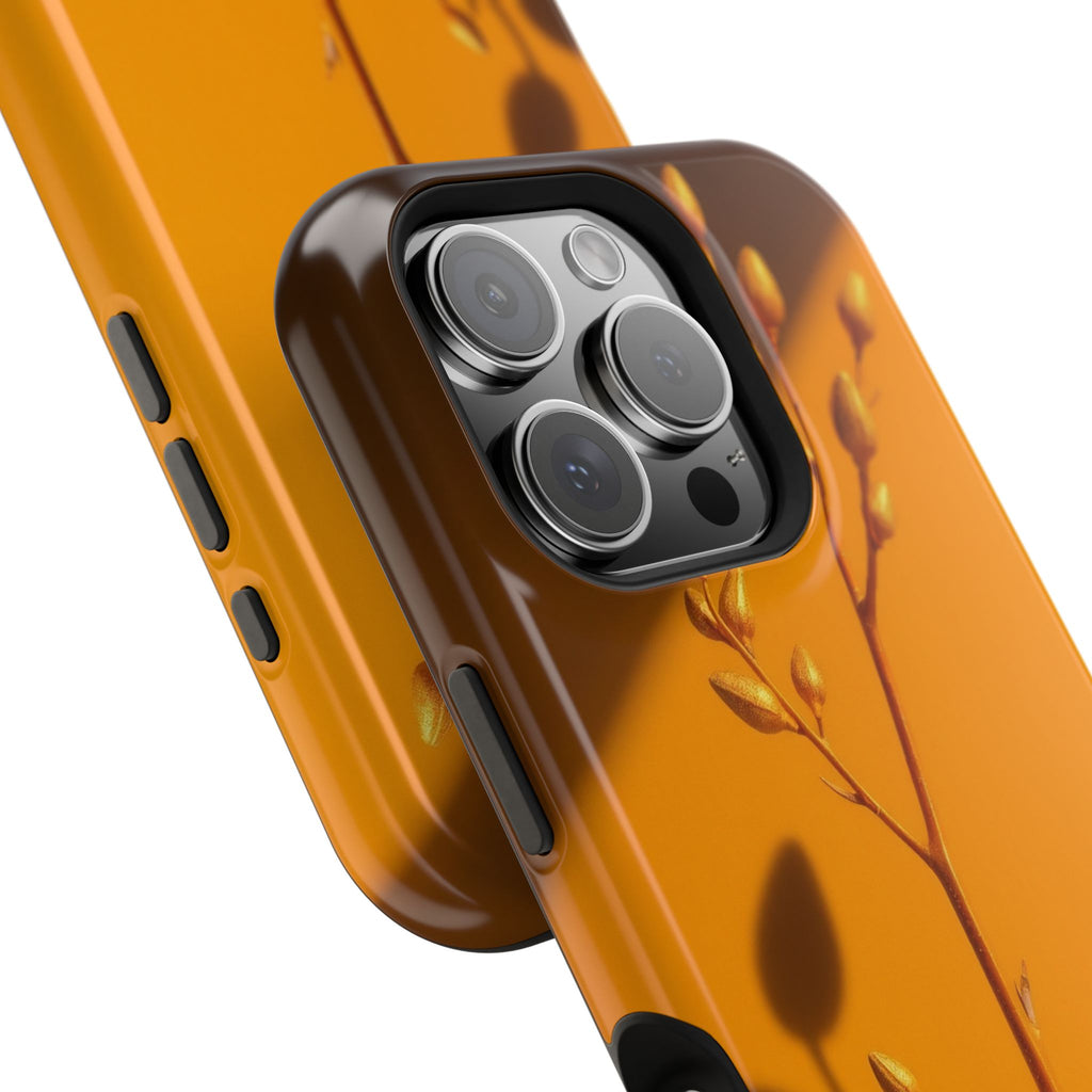 iPhone Mustard And Rust Minimalist Stem Slim Everyday iPhone Designer · iPhone C