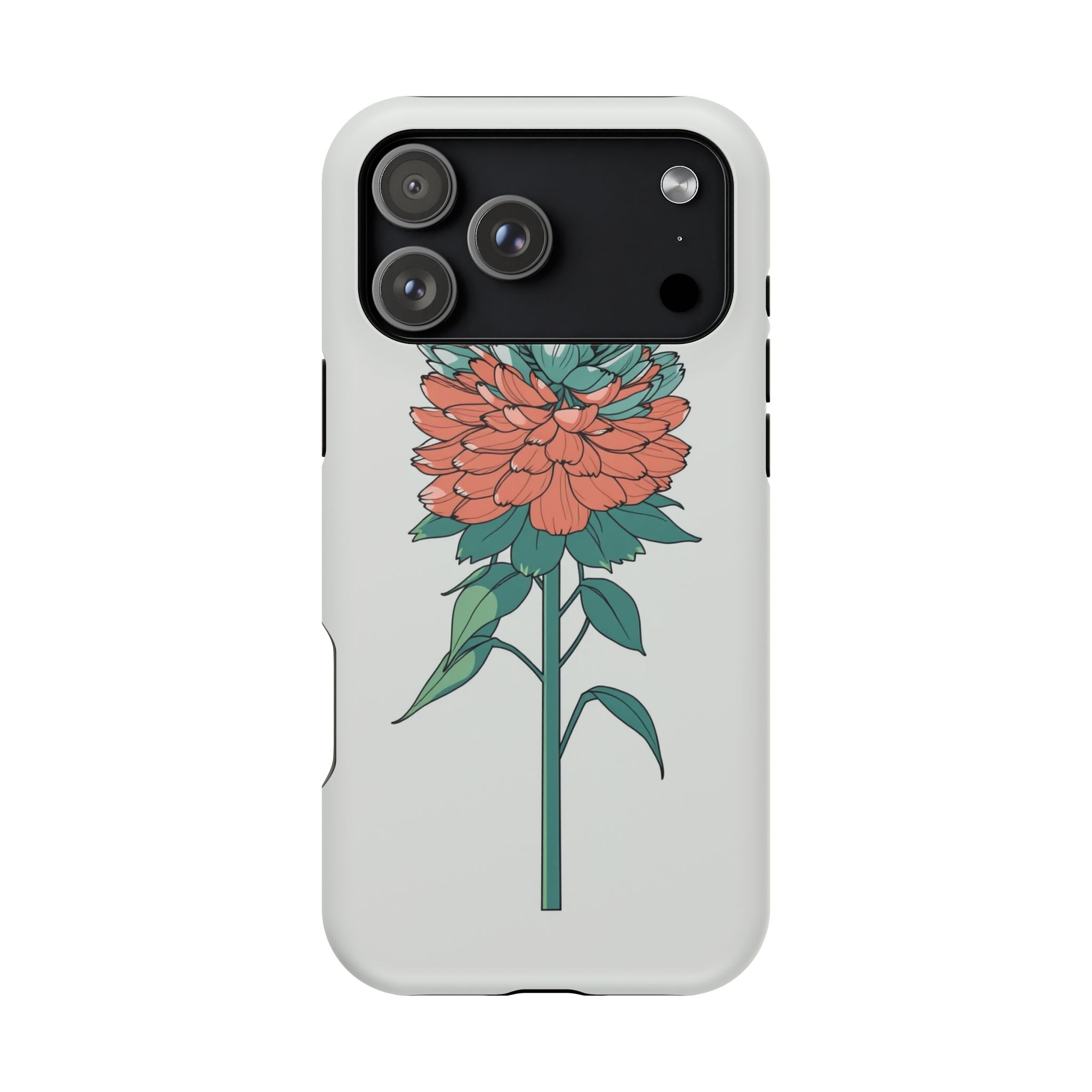 iPhone Serene Ranunculus Stack Design Slim Everyday Designer Case · iPhone Case