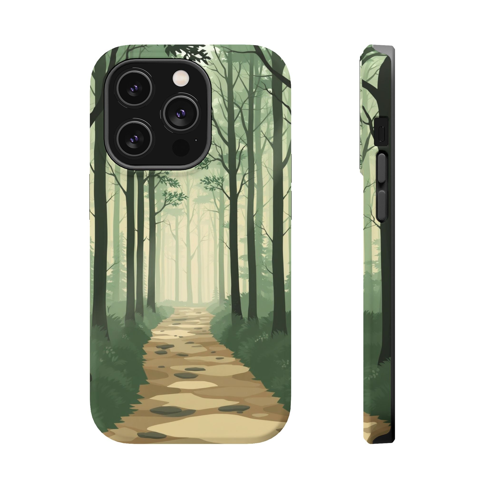 iPhone Sage And Ivory Misty Forest Path Slim Everyday iPhone 11 · iPhone Case