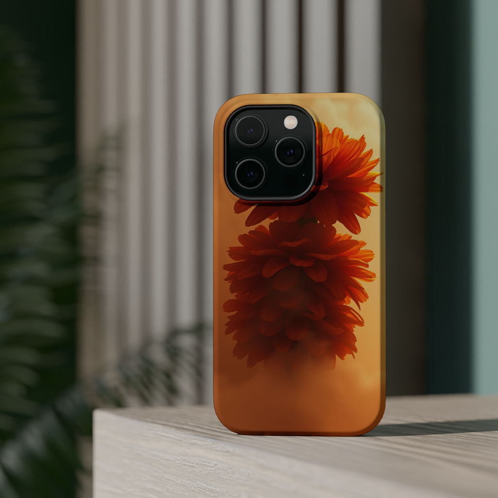 iPhone Ranunculus Stack 3D Digital Bold Modern Everyday Snap Case · iPhone Case