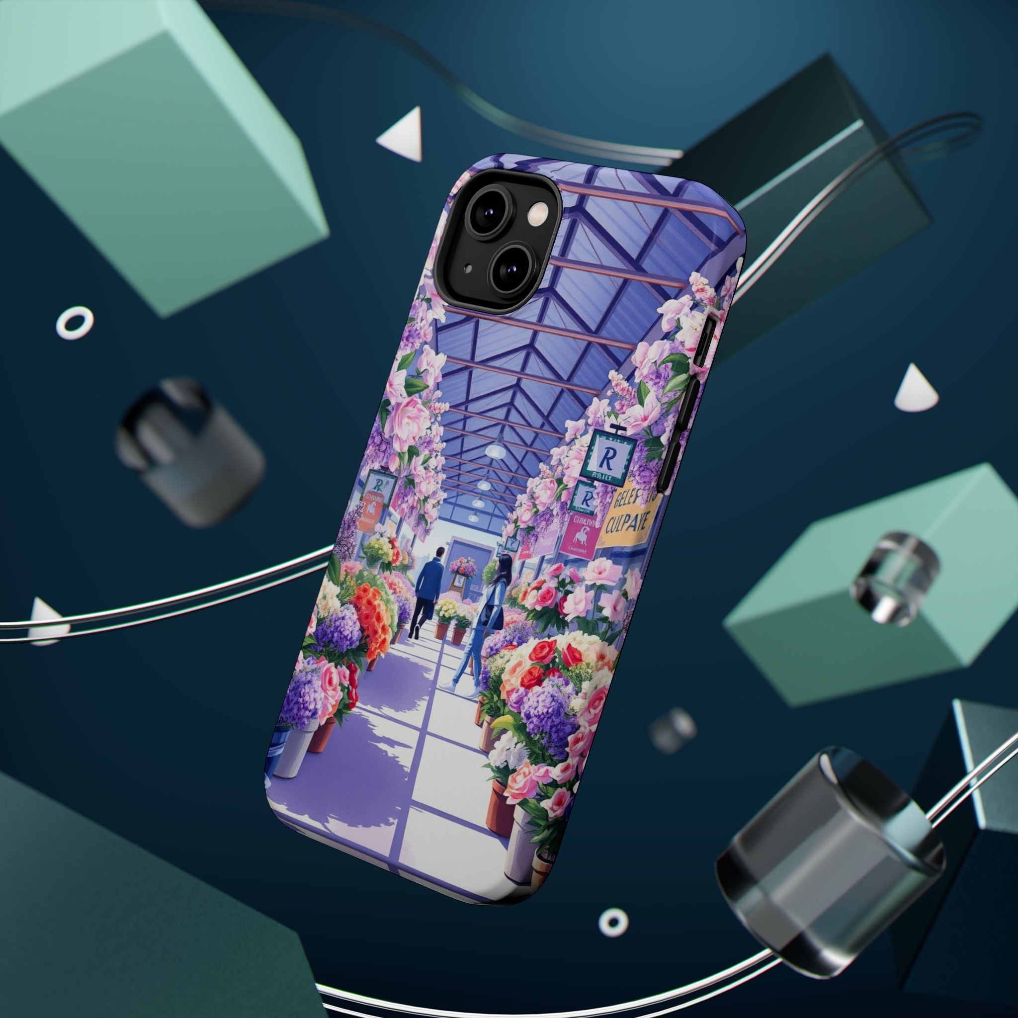 iPhone Flower Market Cinematic Art Clean Minimal Snap Cas Slim Snap Case · iPhon